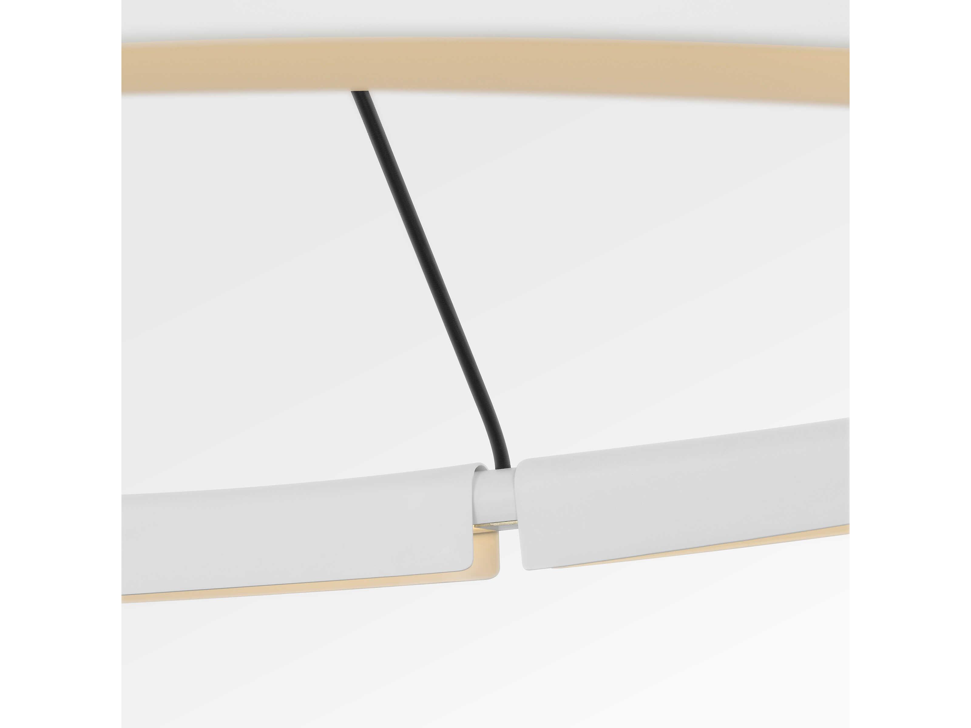 Visual Comfort Modern Cloak 1-Light Matte White Round Pendant