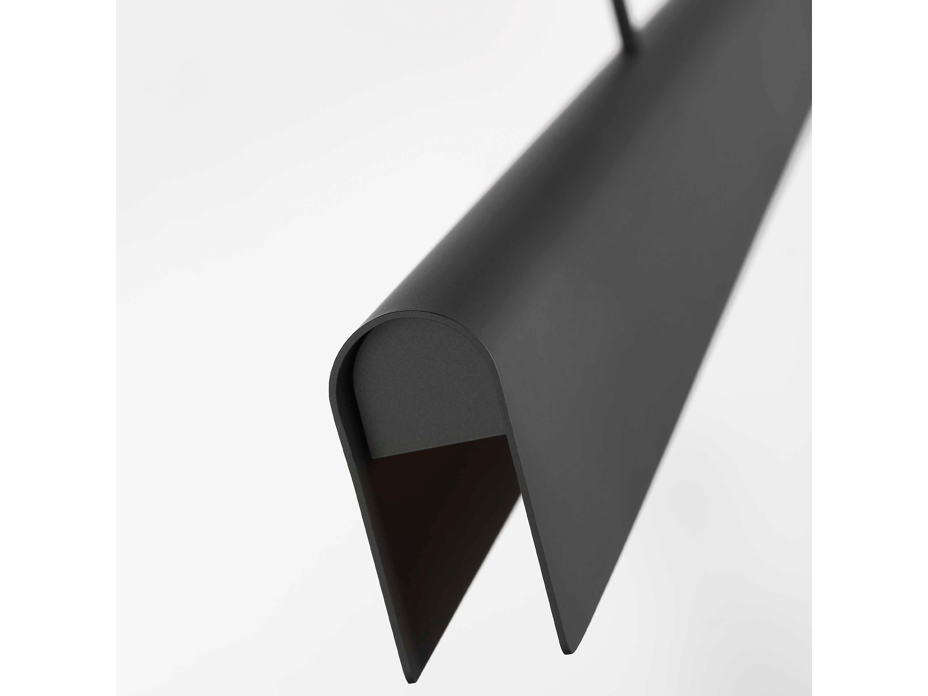 Visual Comfort Modern Cloak 1-Light Nightshade Black Linear Island Pendant