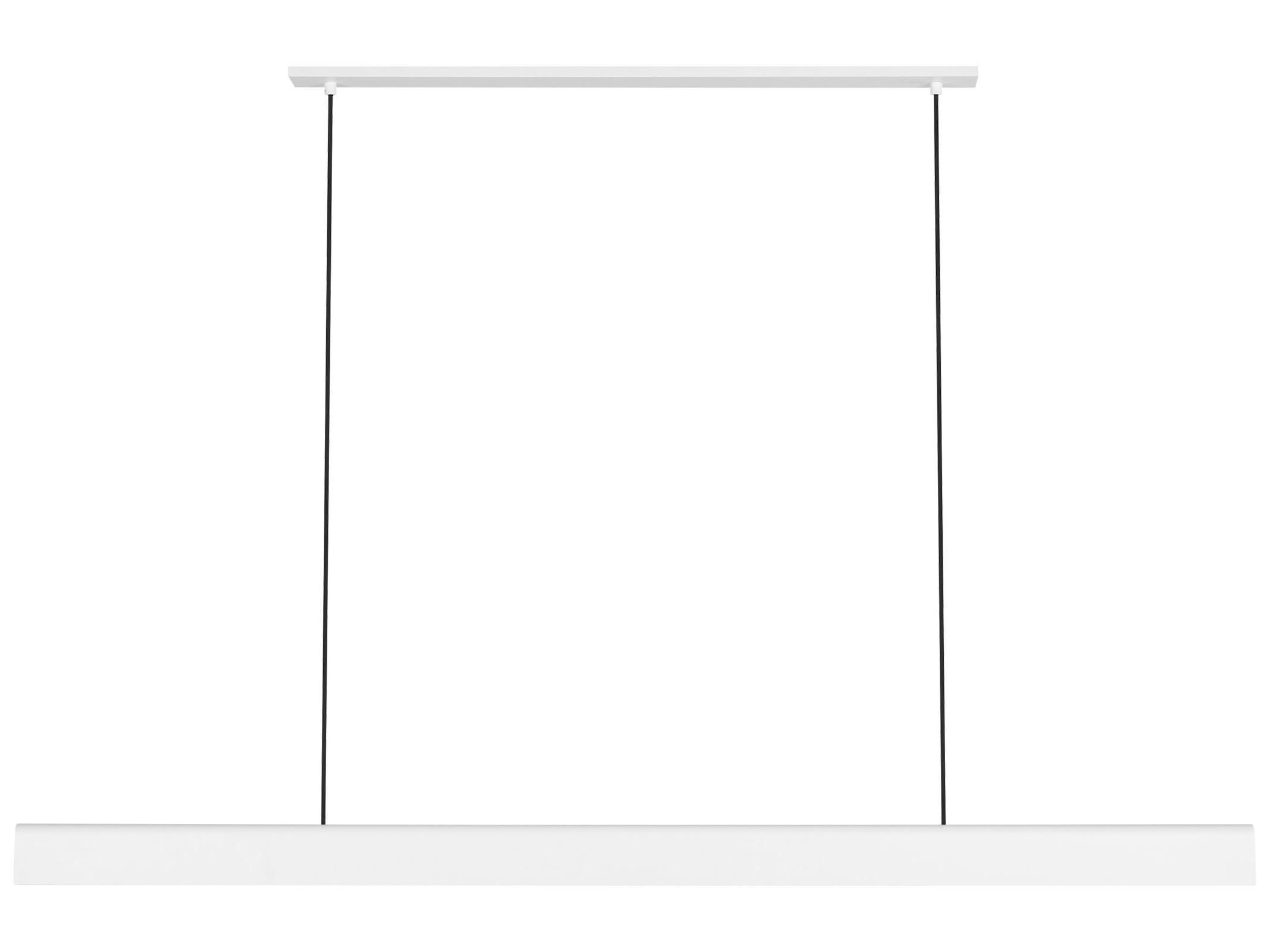 Visual Comfort Modern Cloak 1-Light Matte White Linear Island Pendant