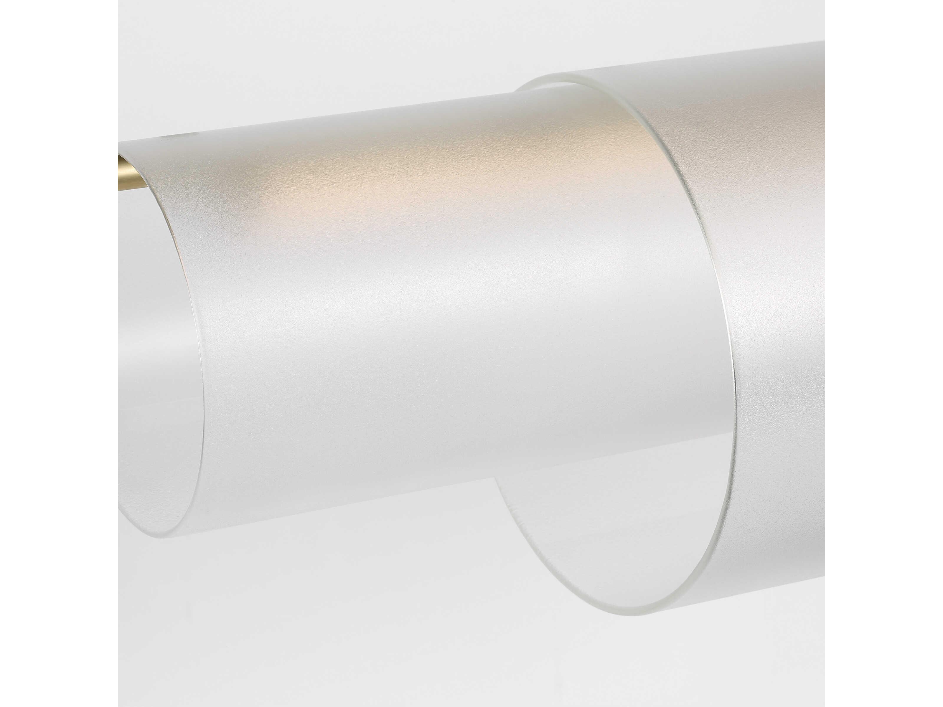 Visual Comfort Modern Trace 1-Light Brass Cylinder Linear Island Pendant