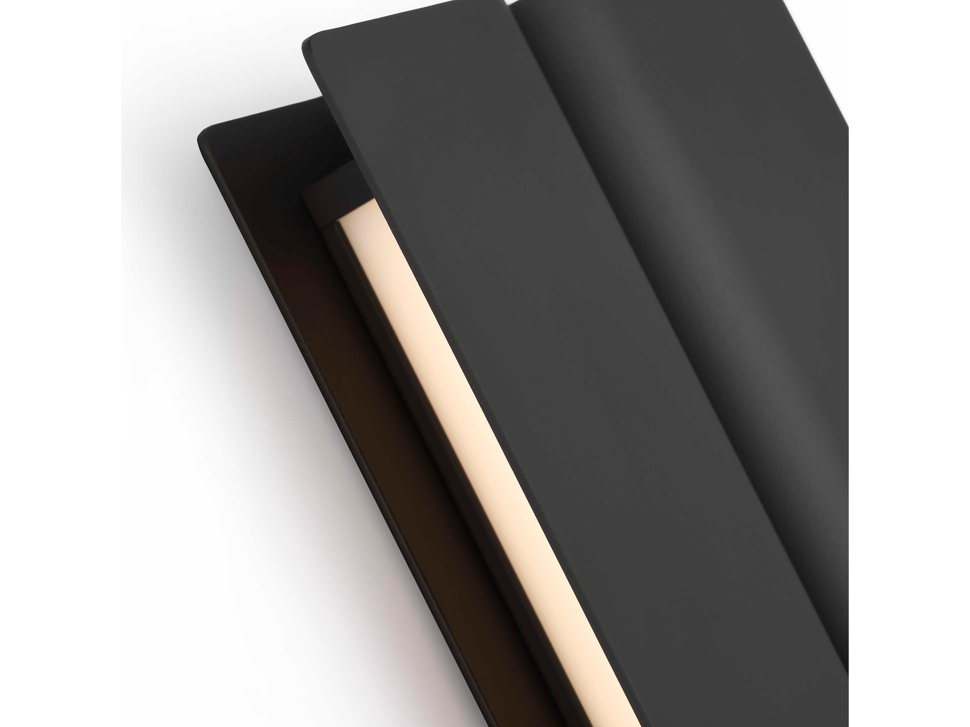 Visual Comfort Modern Cloak 1-Light Nightshade Black Vanity Light