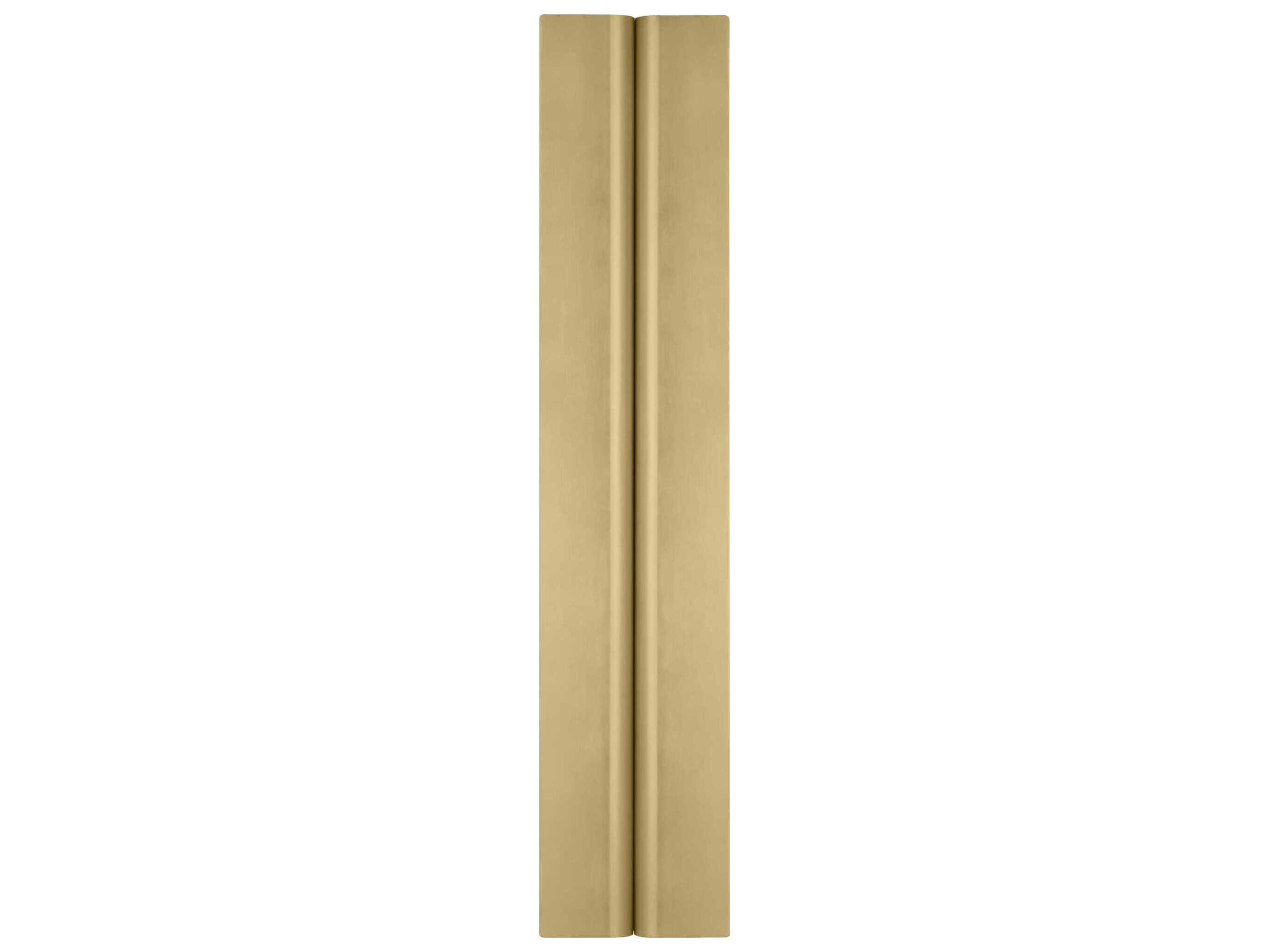 Visual Comfort Modern Cloak 1-Light Brass Vanity Light
