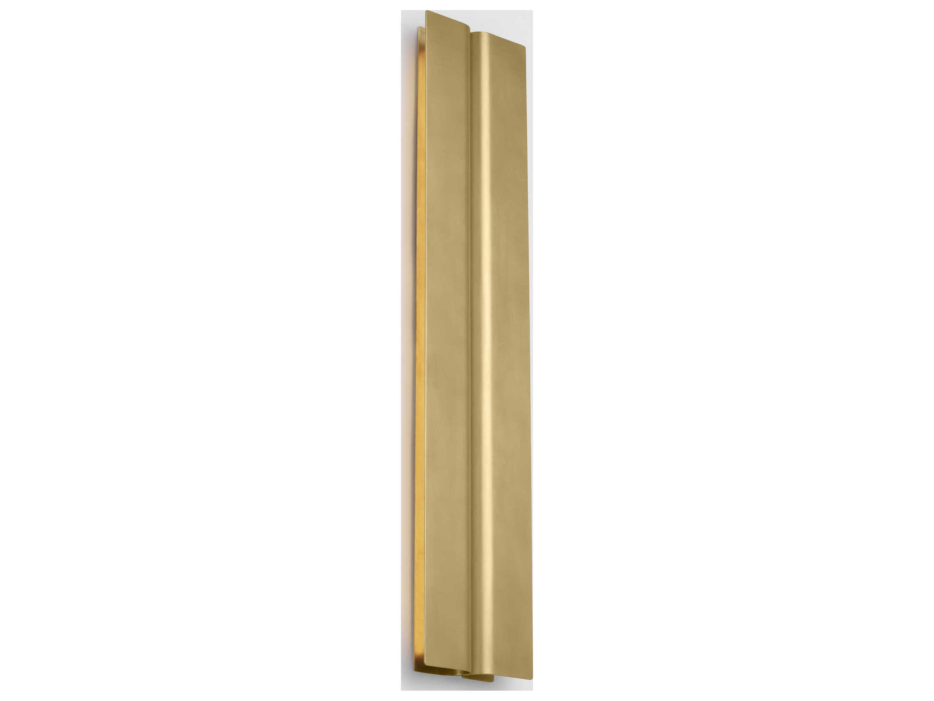 Visual Comfort Modern Cloak 1-Light Brass Vanity Light