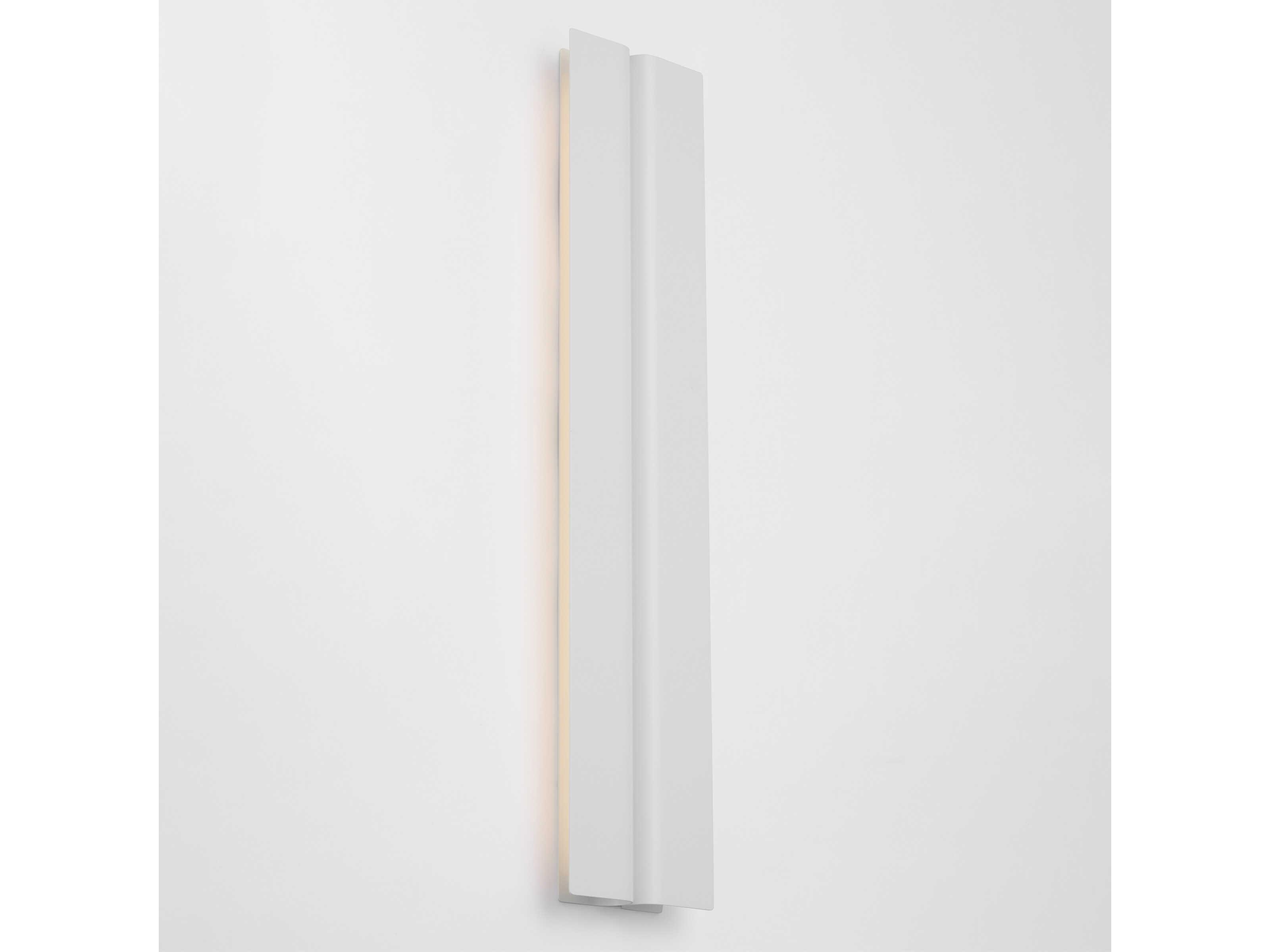 Visual Comfort Modern Cloak 1-Light Matte White Vanity Light