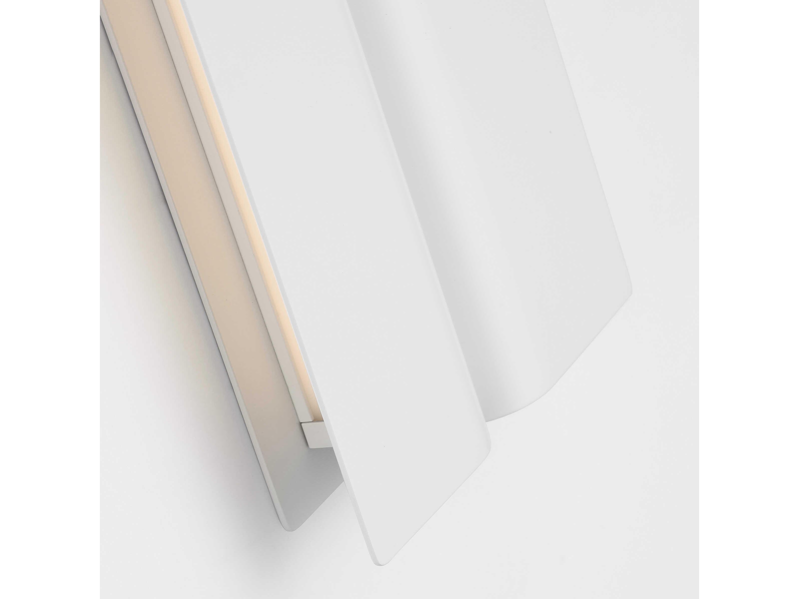 Visual Comfort Modern Cloak 1-Light Matte White Vanity Light