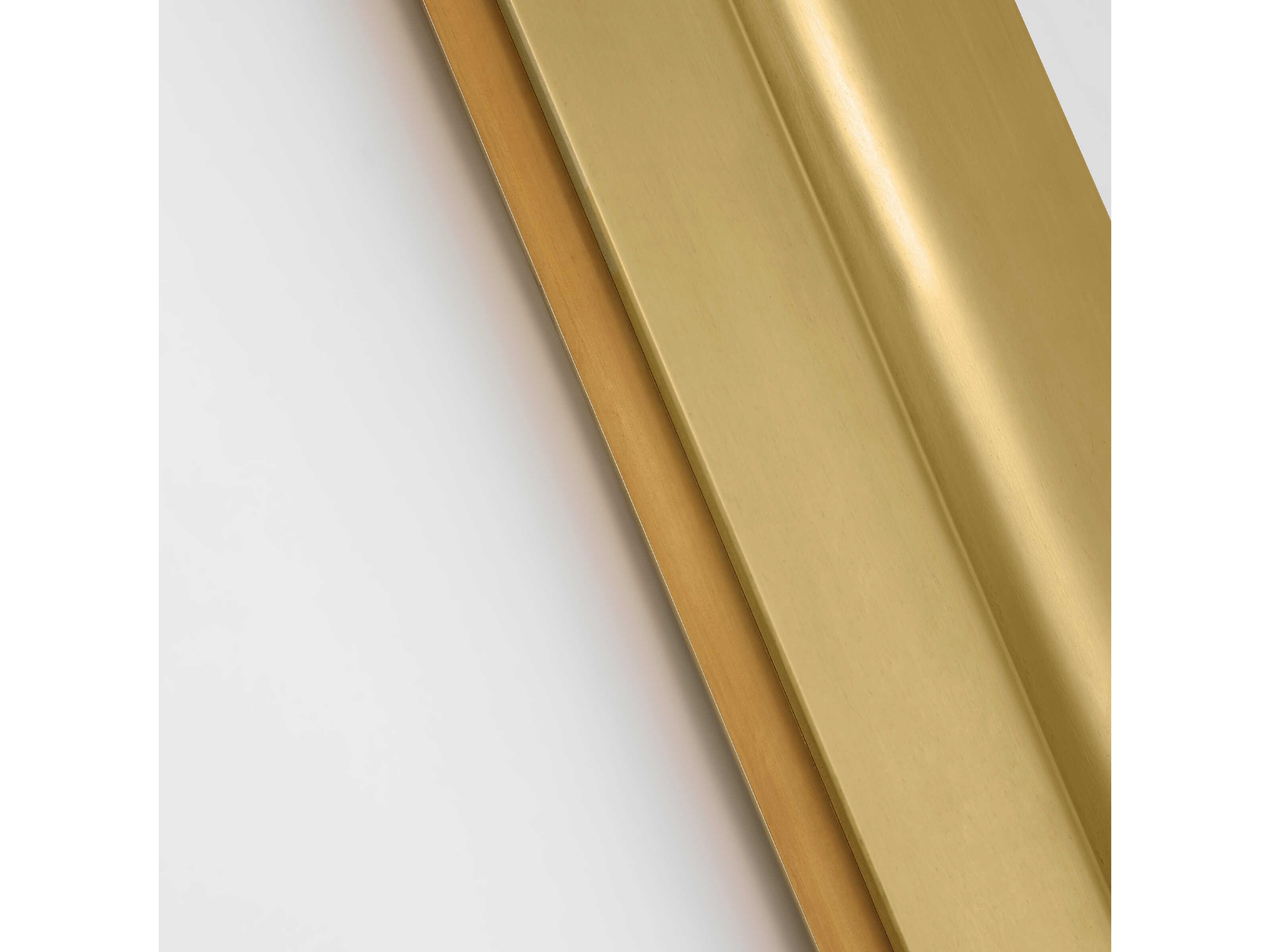 Visual Comfort Modern Cloak 1-Light Brass Vanity Light