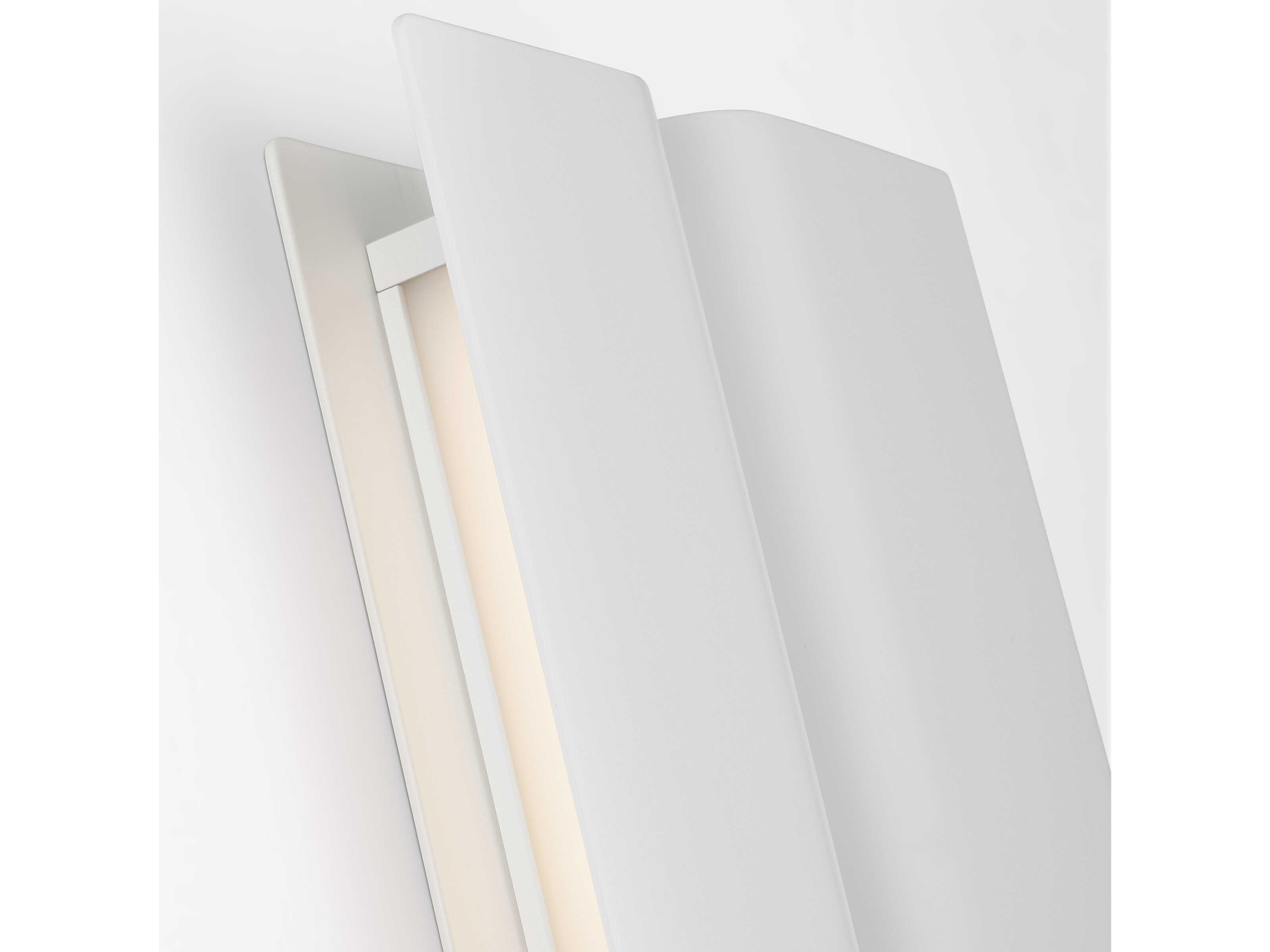 Visual Comfort Modern Cloak 1-Light Matte White Vanity Light