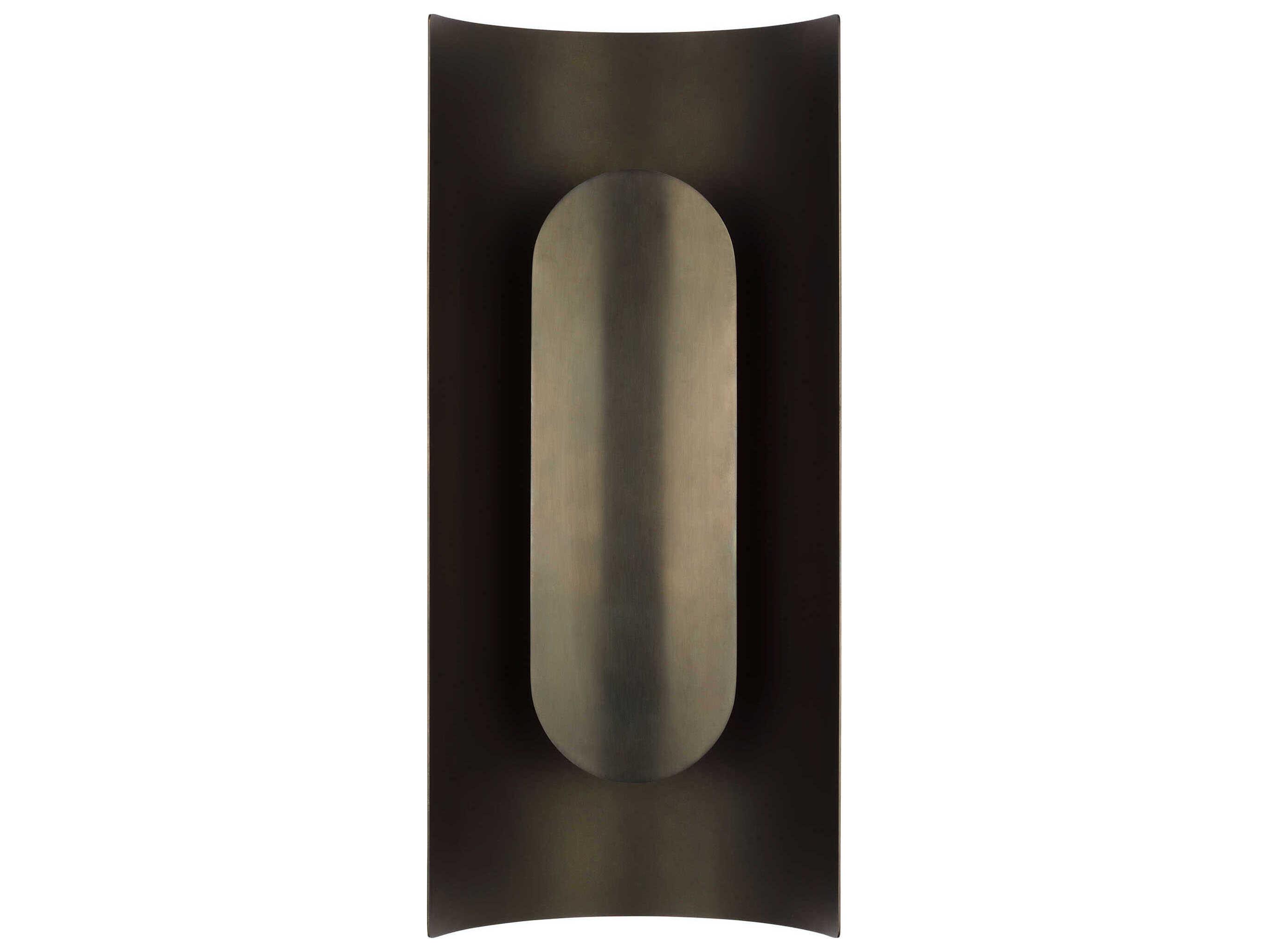 Visual Comfort Modern Shielded 1-Light Bronze Wall Sconce
