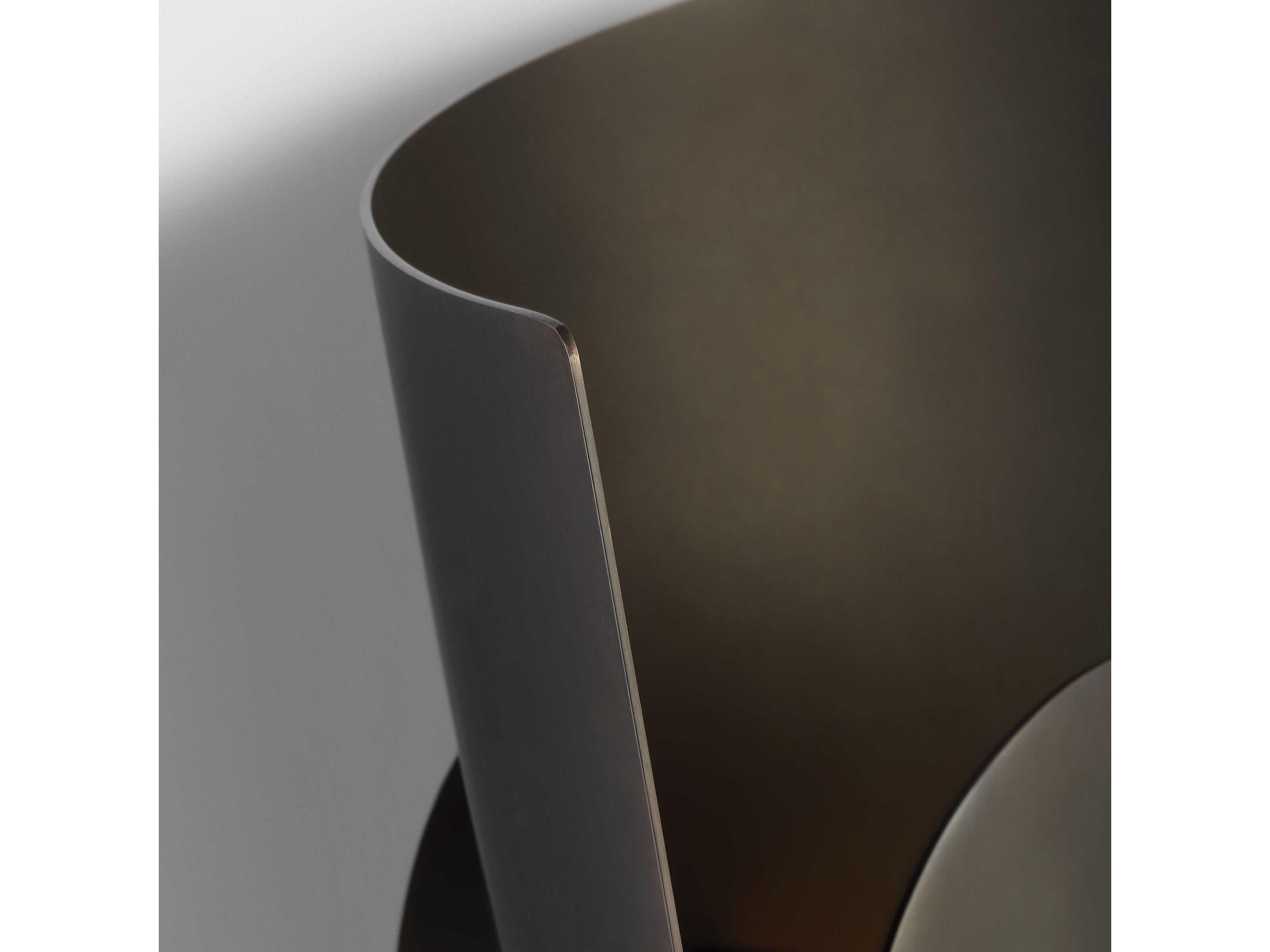 Visual Comfort Modern Shielded 1-Light Bronze Wall Sconce