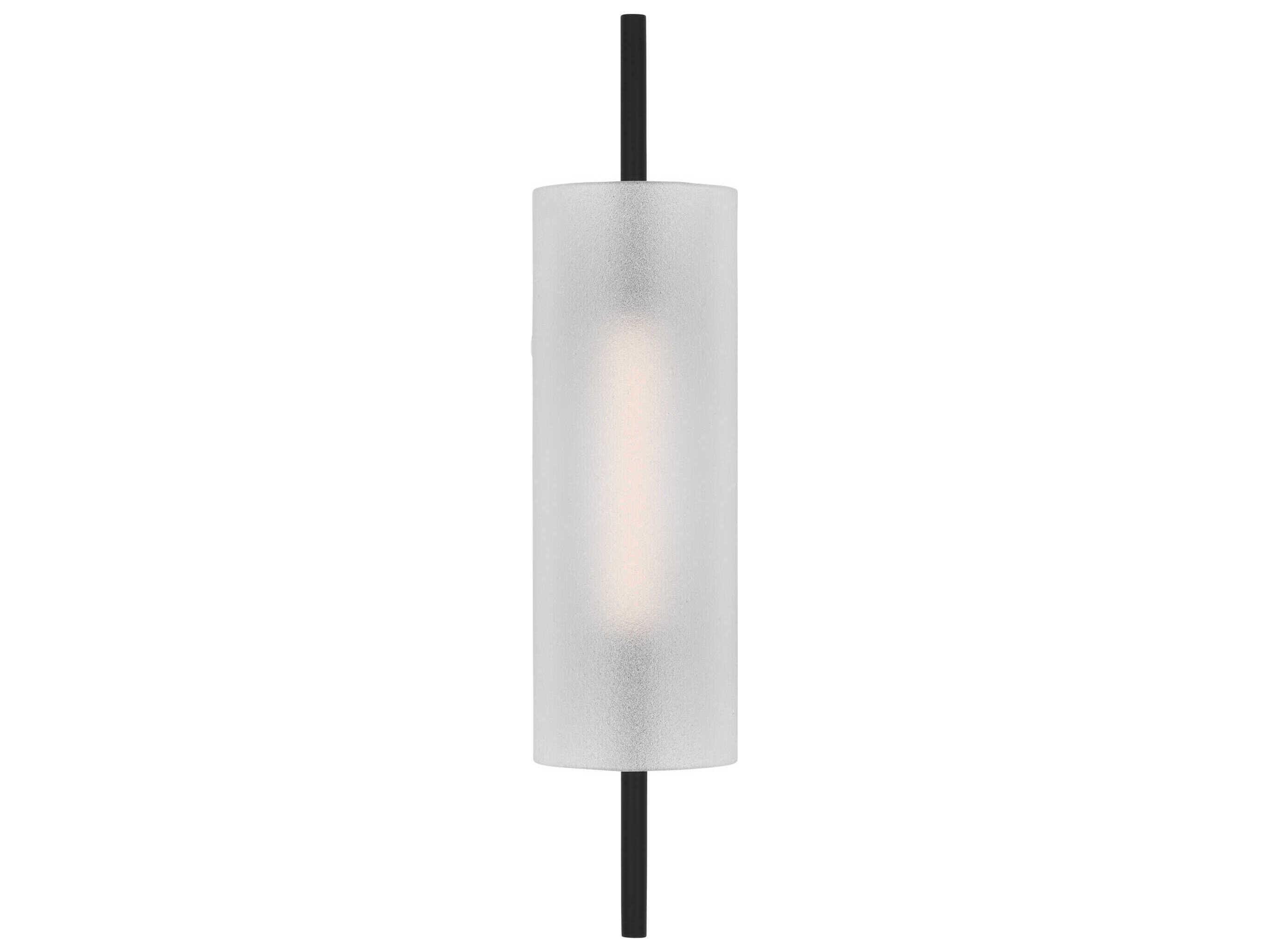Visual Comfort Modern Trace 1-Light Nightshade Black Wall Sconce
