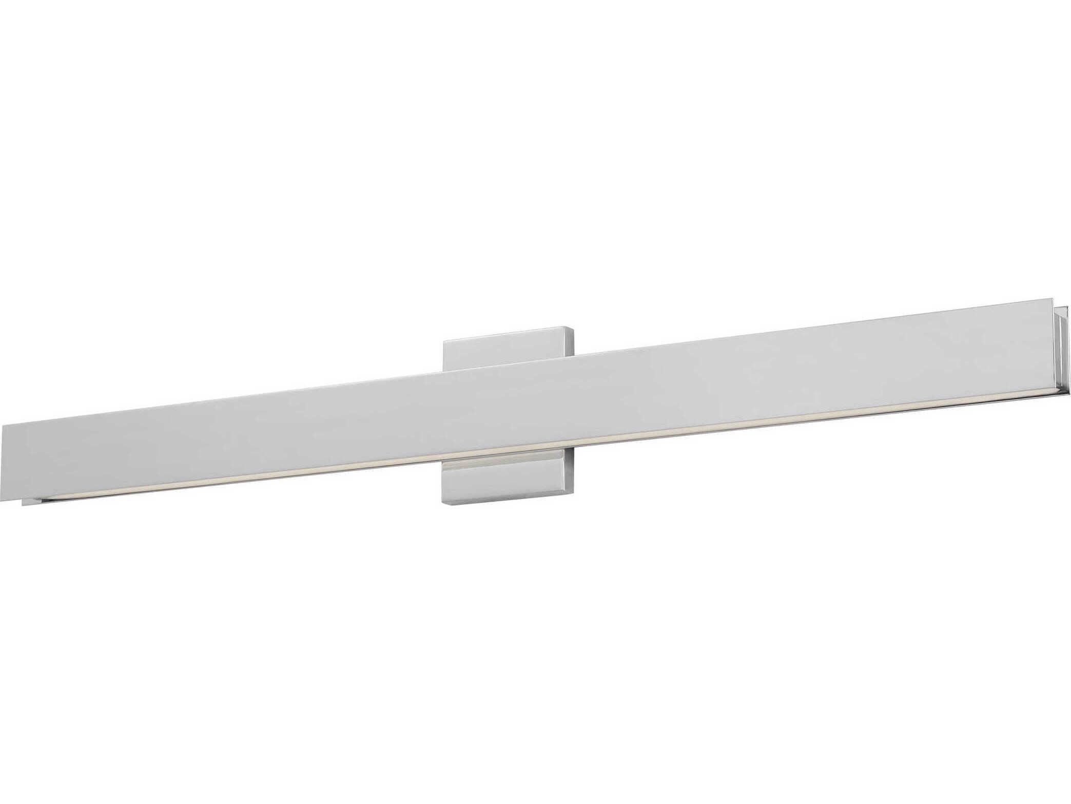Visual Comfort Modern Bau 1-Light Polished Nickel Vanity Light
