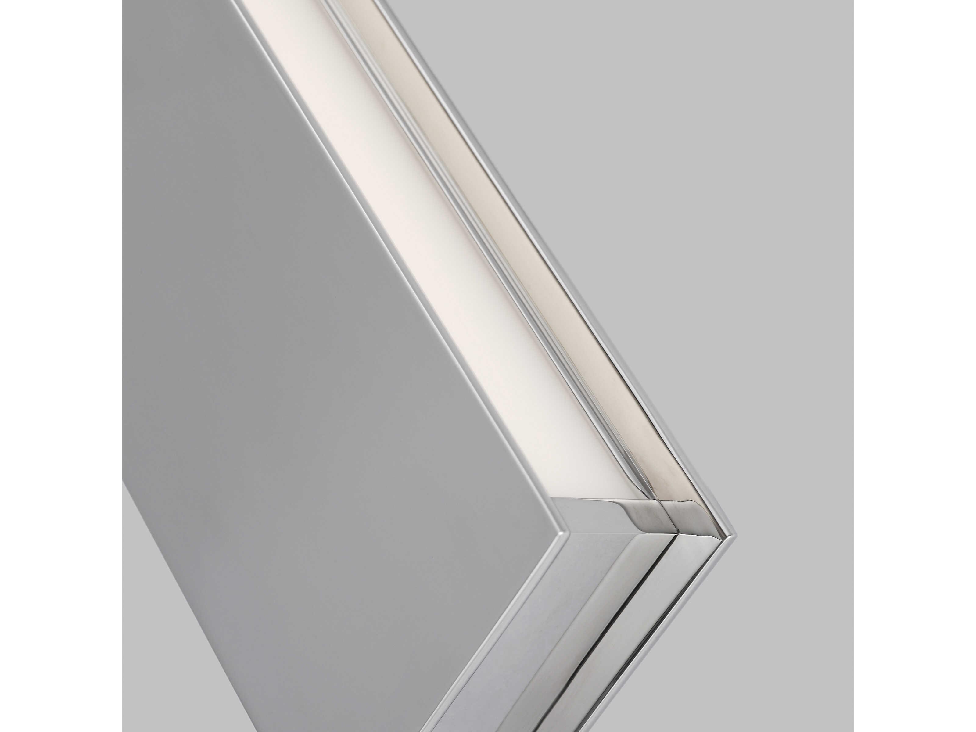 Visual Comfort Modern Bau 1-Light Polished Nickel Vanity Light