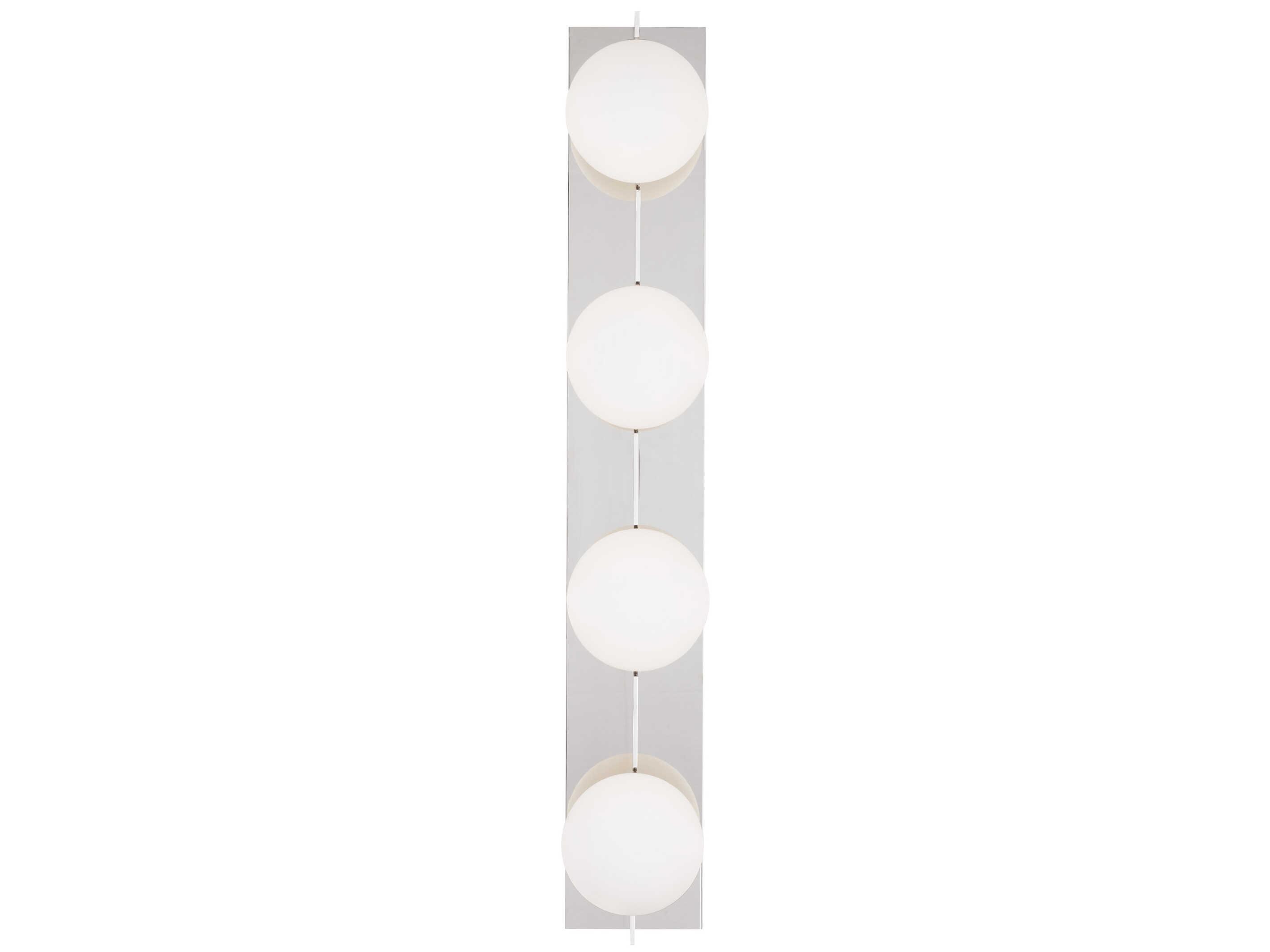 Visual Comfort Modern Orbel 4-Light Polished Nickel Vanity Light