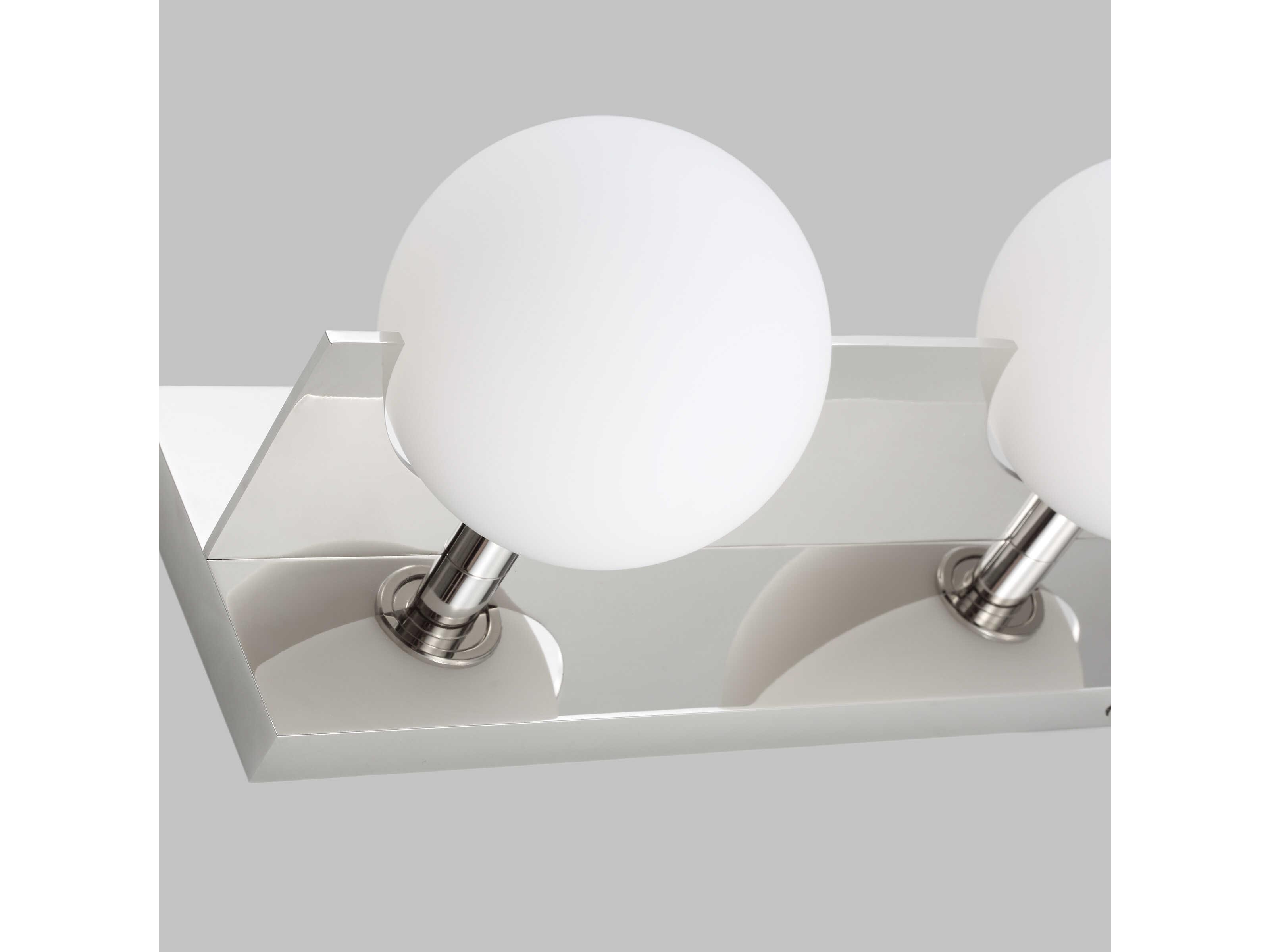 Visual Comfort Modern Orbel 4-Light Polished Nickel Vanity Light