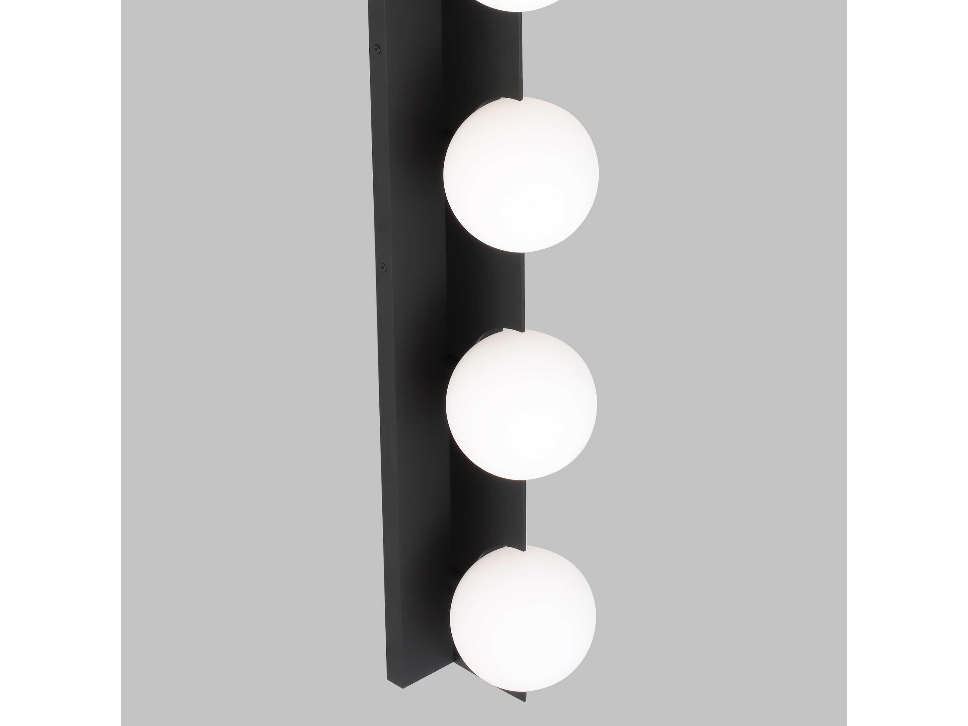 Visual Comfort Modern Orbel 5-Light Matte Black Vanity Light
