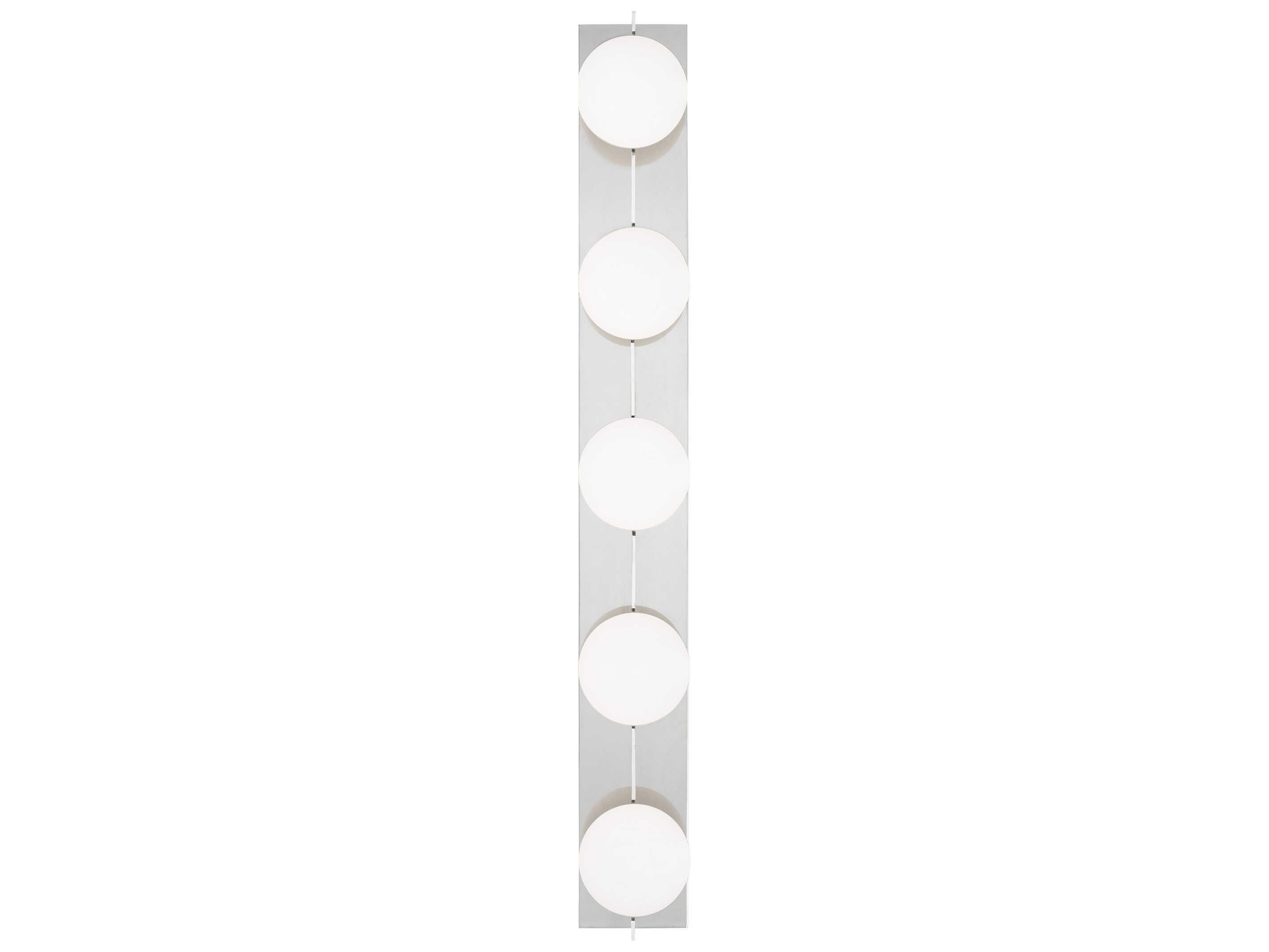 Visual Comfort Modern Orbel 5-Light Polished Nickel Vanity Light