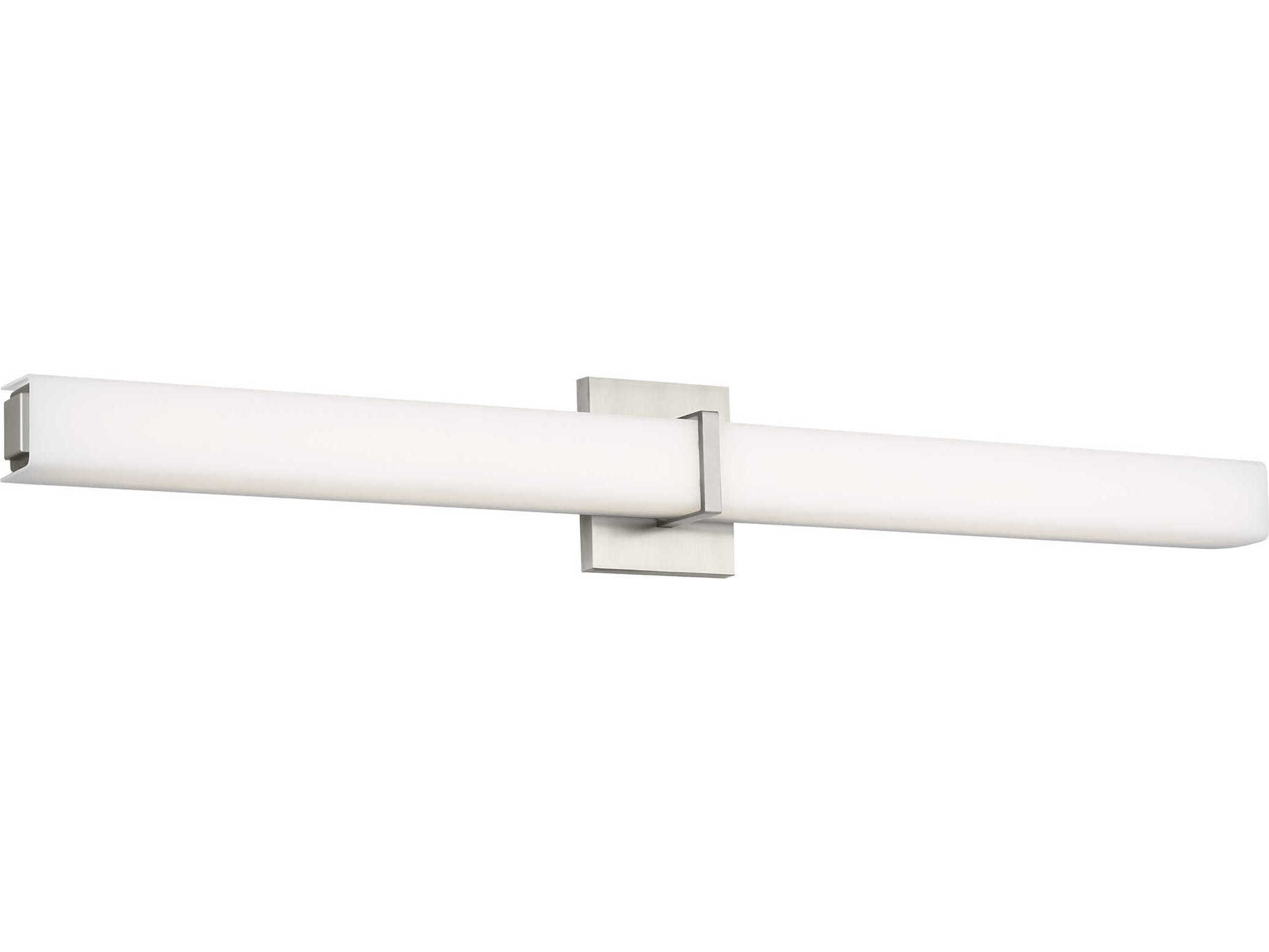 Visual Comfort Modern Milan 1-Light Satin Nickel Vanity Light