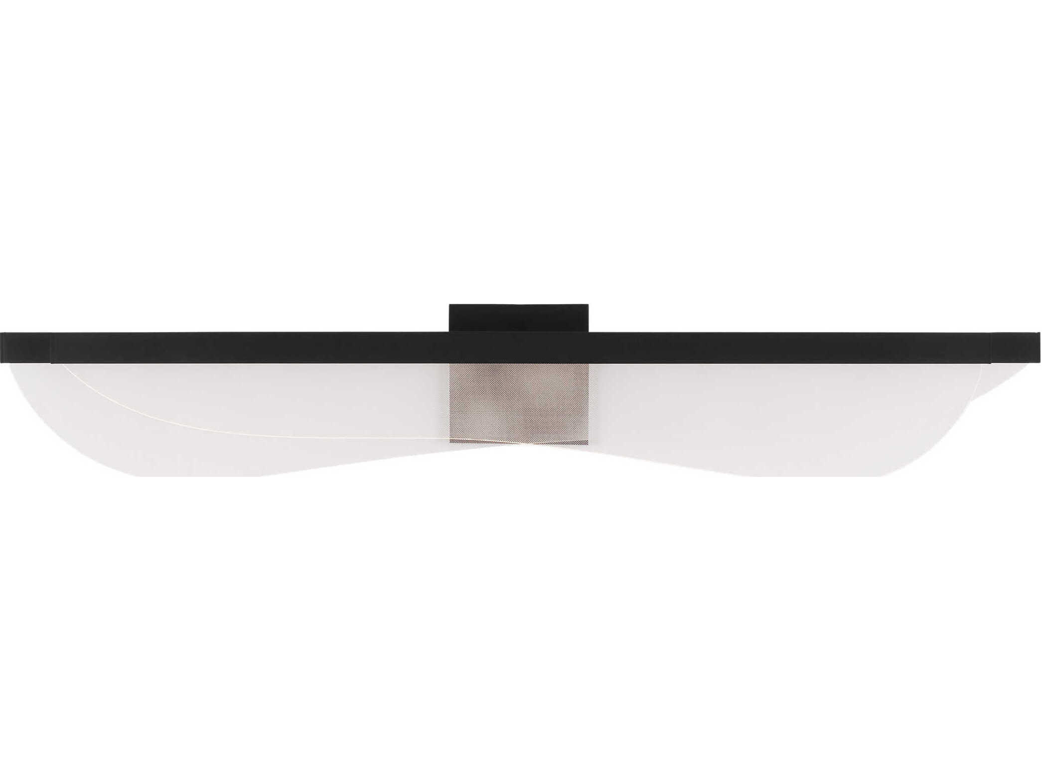 Visual Comfort Modern Nyra 1-Light Nightshade Black Vanity Light