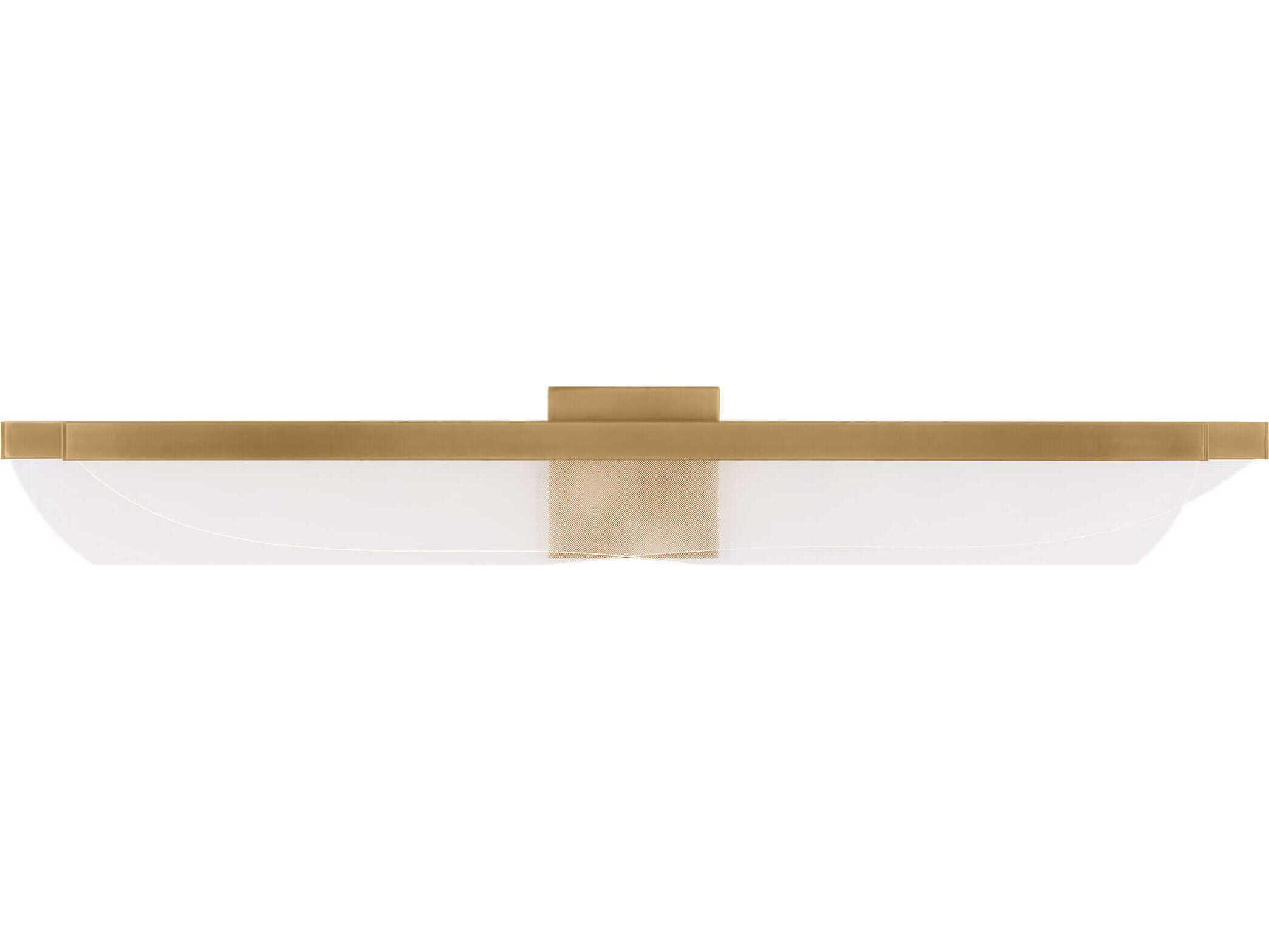 Visual Comfort Modern Nyra 1-Light Plated Brass Vanity Light