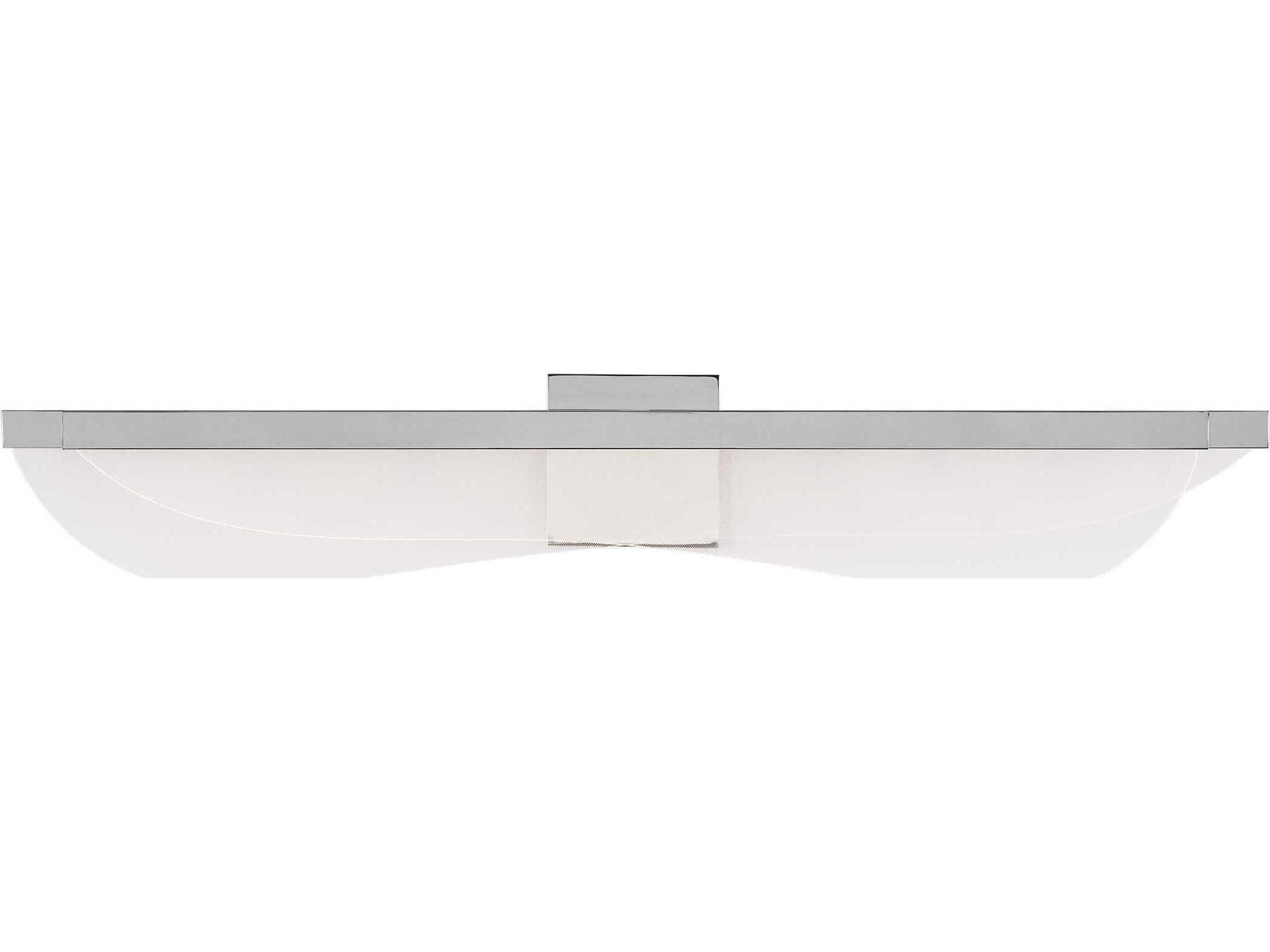 Visual Comfort Modern Nyra 1-Light Polished Nickel Vanity Light