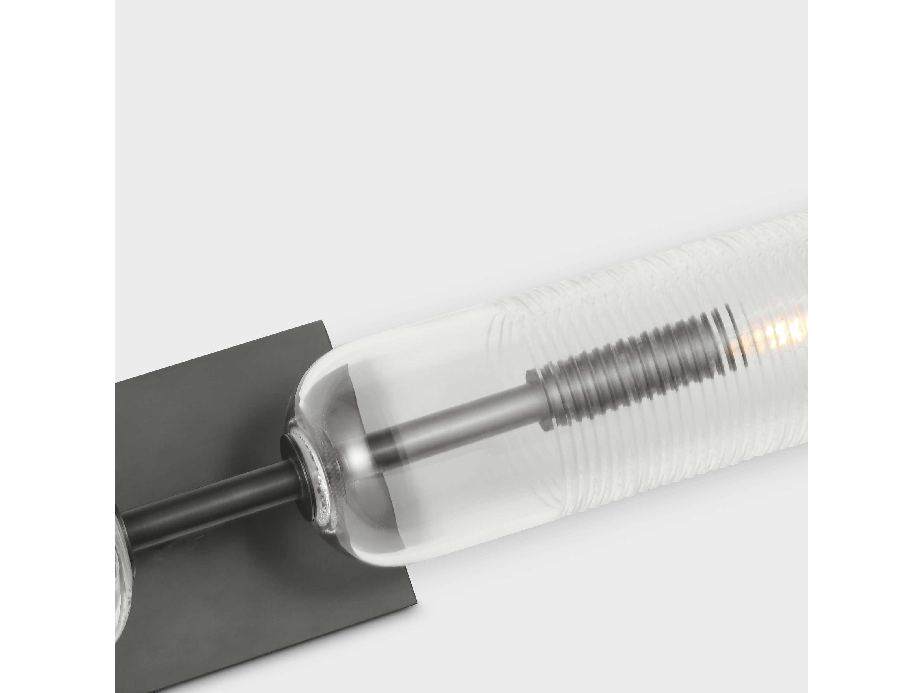 Visual Comfort Modern Leano 2-Light Bronze Vanity Light