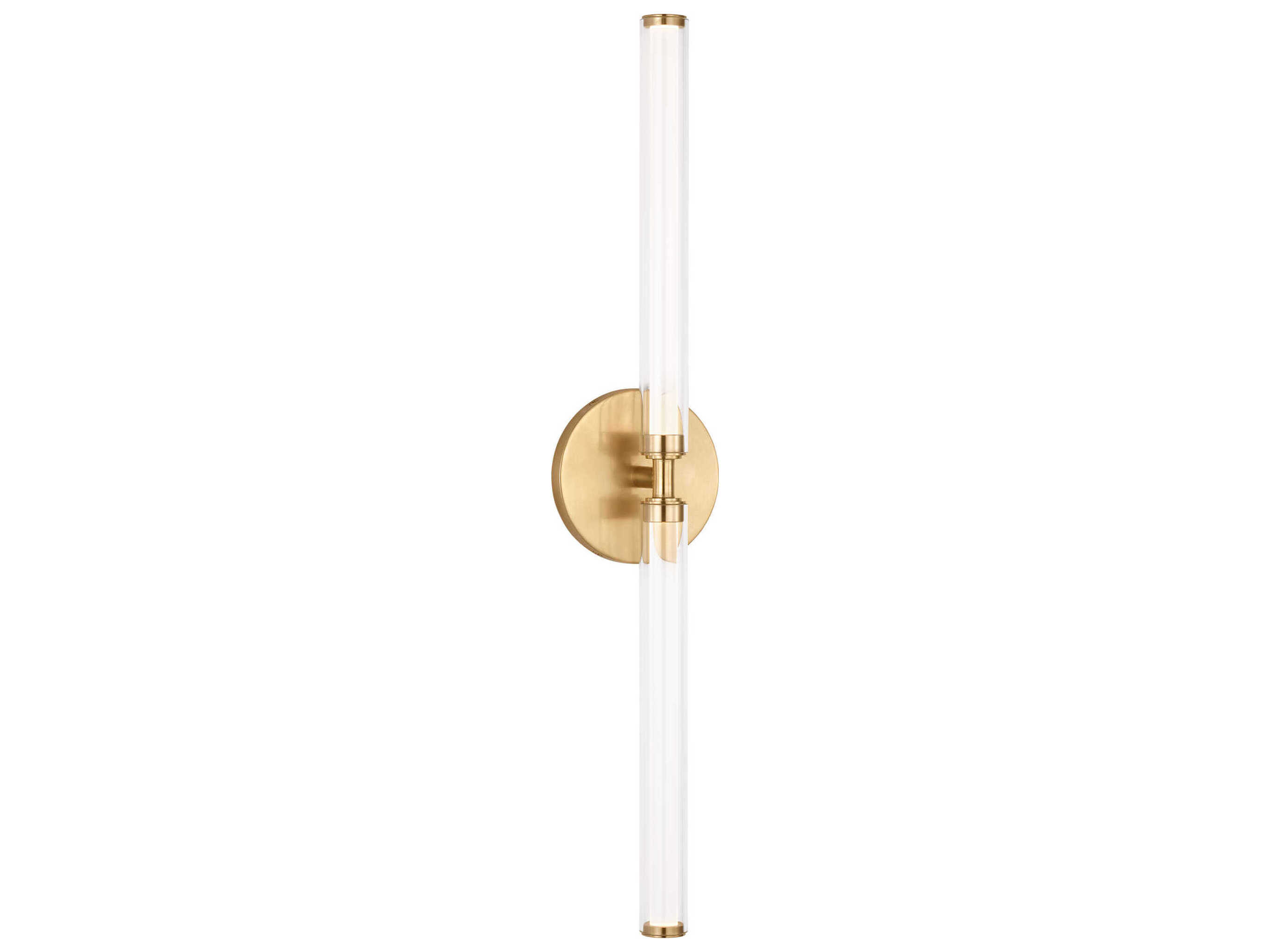 Visual Comfort Modern Poza 2-Light Brass Vanity Light