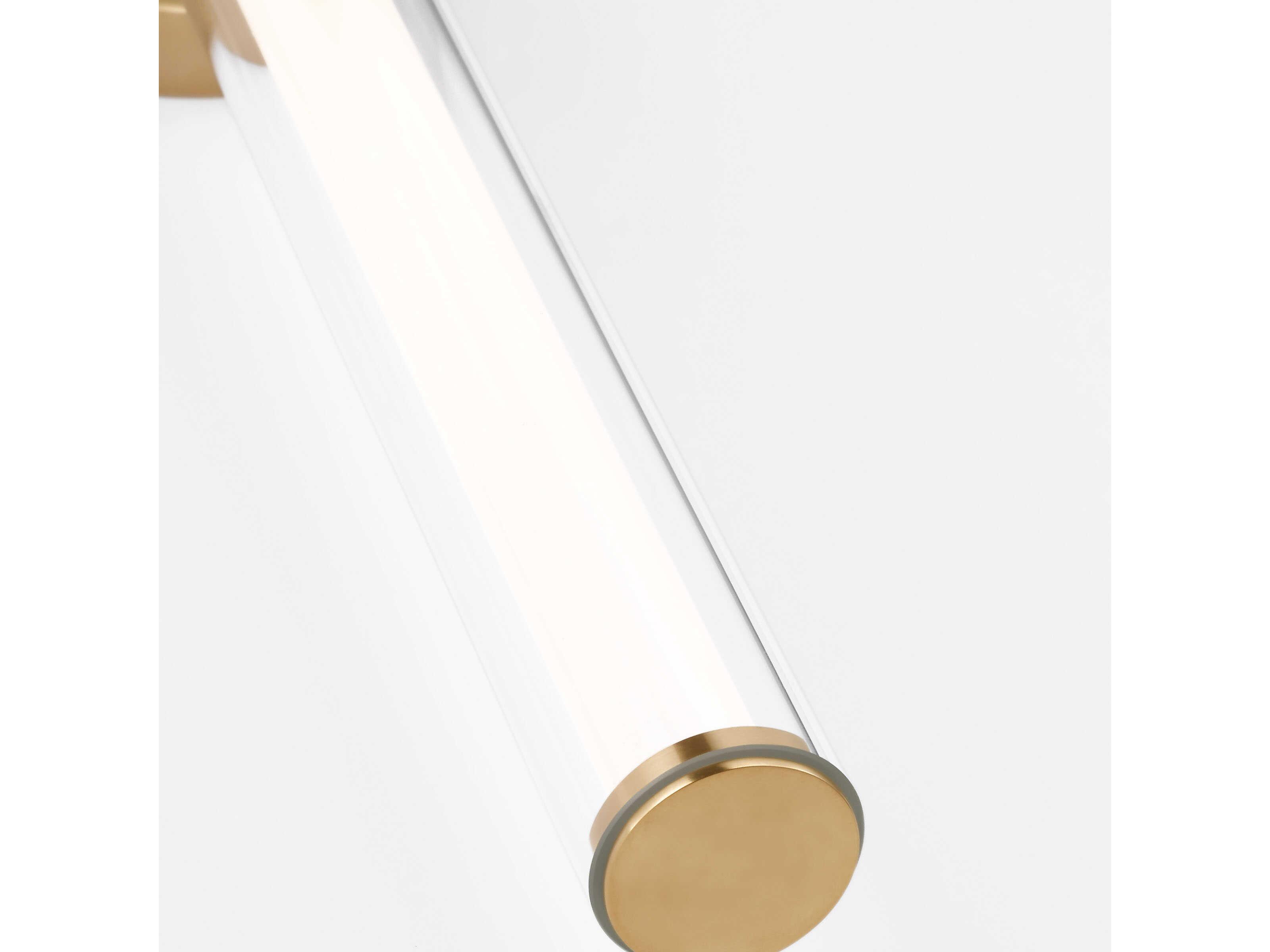 Visual Comfort Modern Poza 2-Light Brass Vanity Light