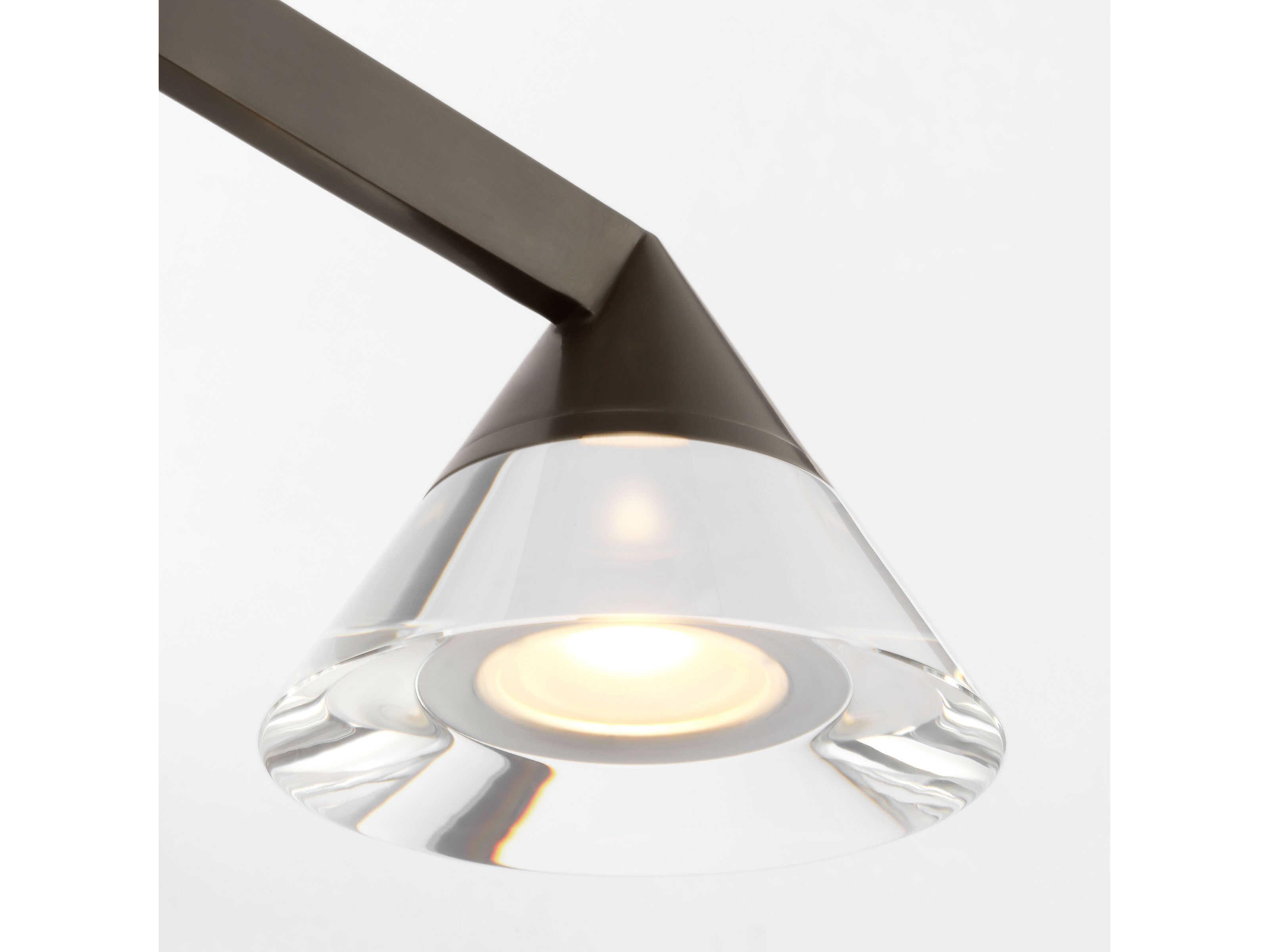 Visual Comfort Modern Midrand 2-Light Bronze Vanity Light