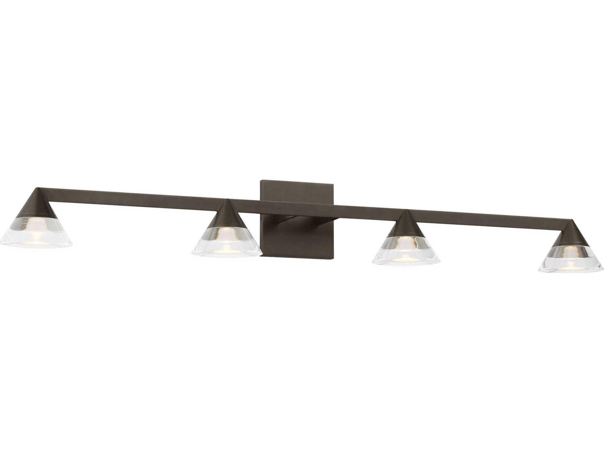 Visual Comfort Modern Midrand 4-Light Bronze Vanity Light
