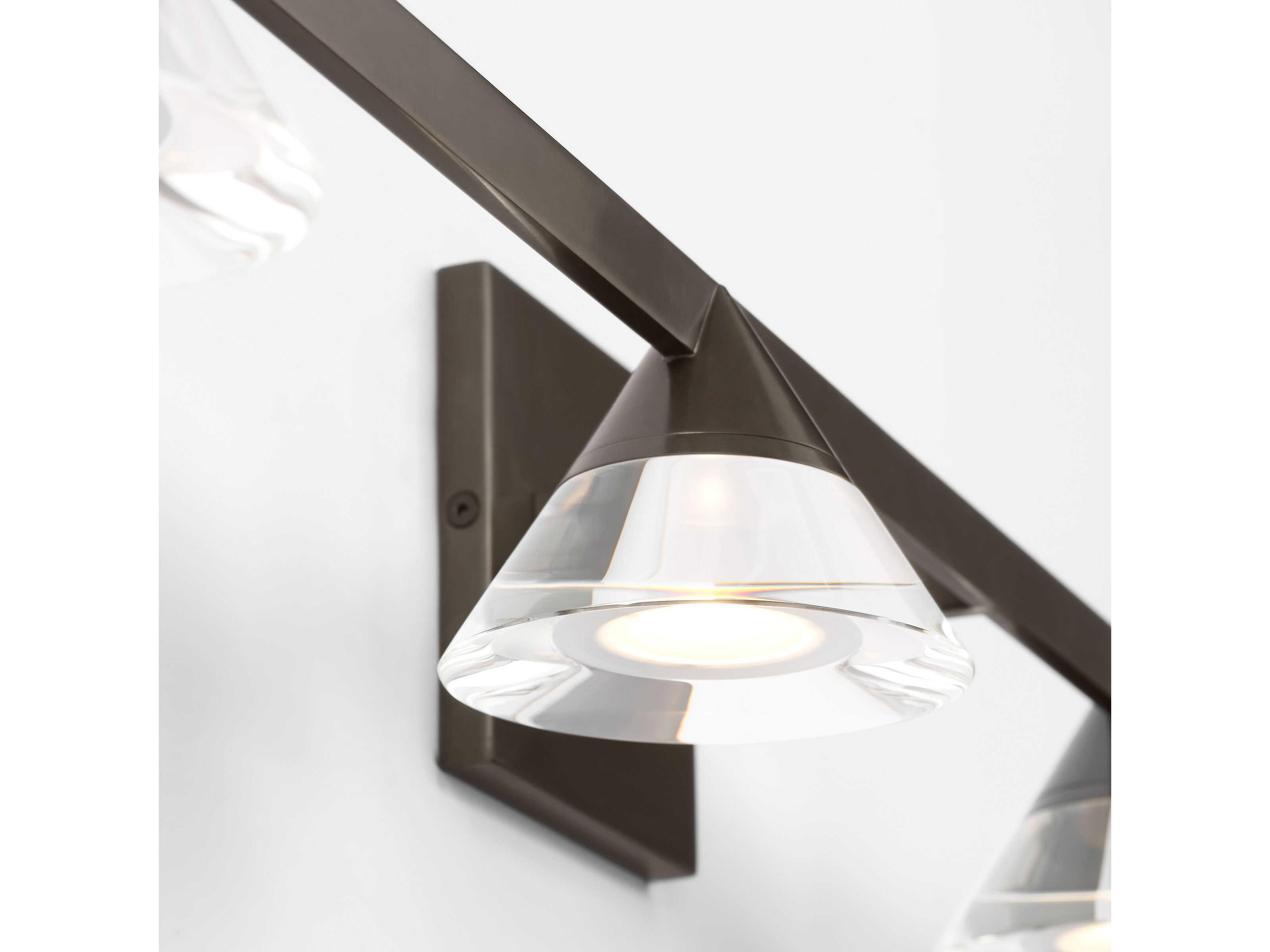 Visual Comfort Modern Midrand 4-Light Bronze Vanity Light