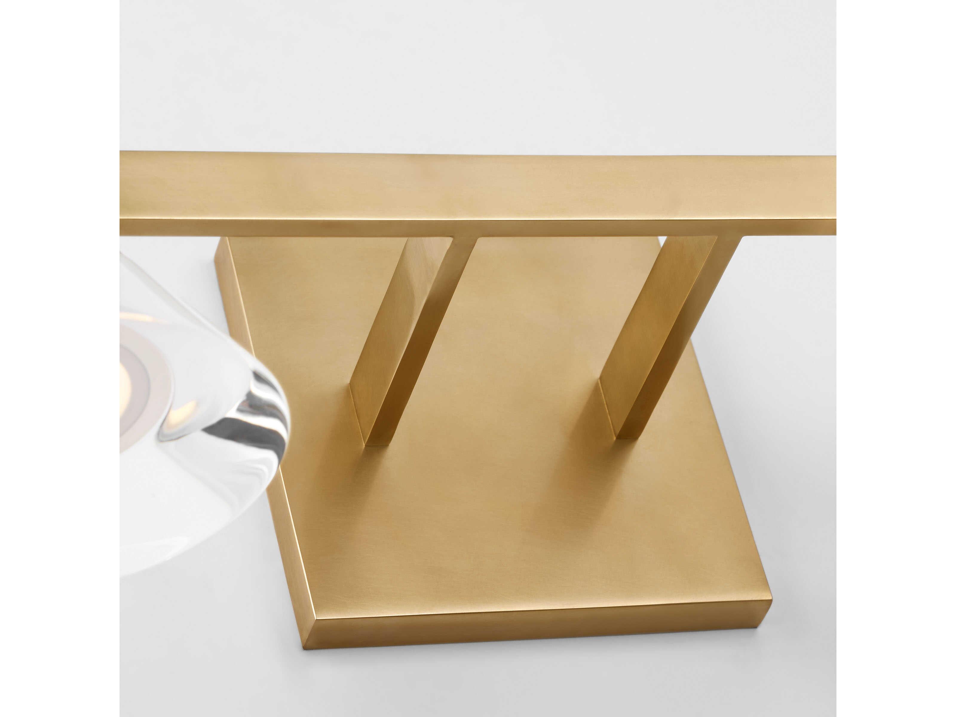 Visual Comfort Modern Midrand 4-Light Brass Vanity Light