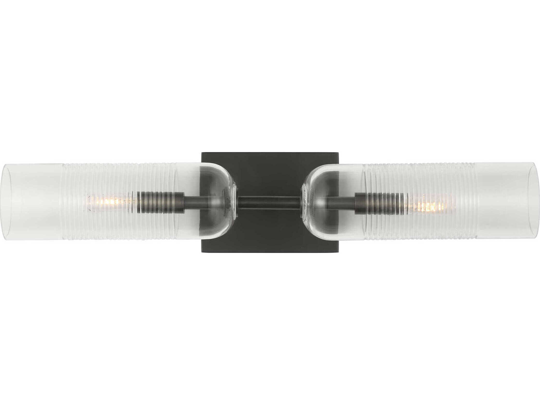 Visual Comfort Modern Leano 2-Light Bronze Vanity Light