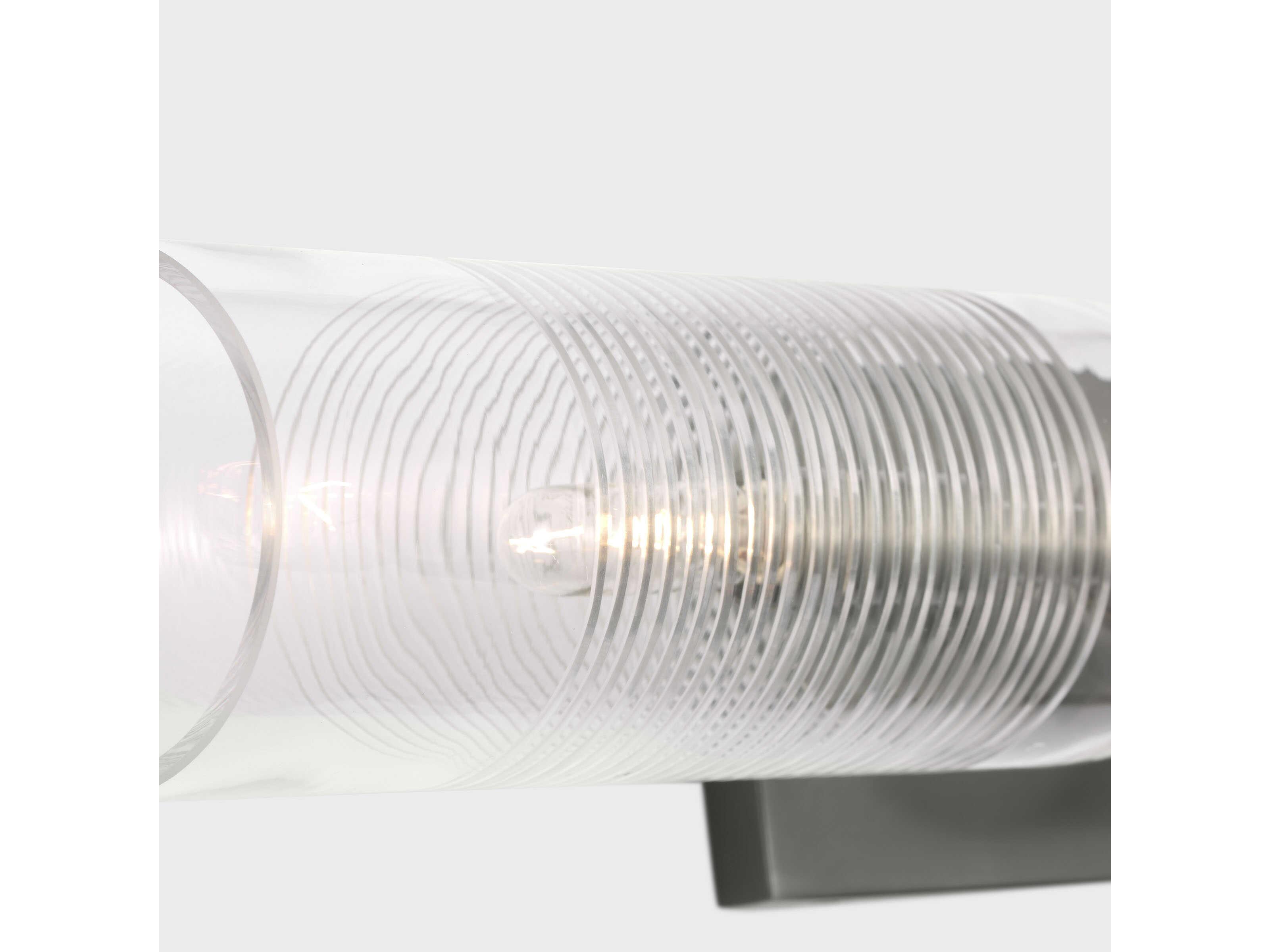 Visual Comfort Modern Leano 2-Light Bronze Vanity Light