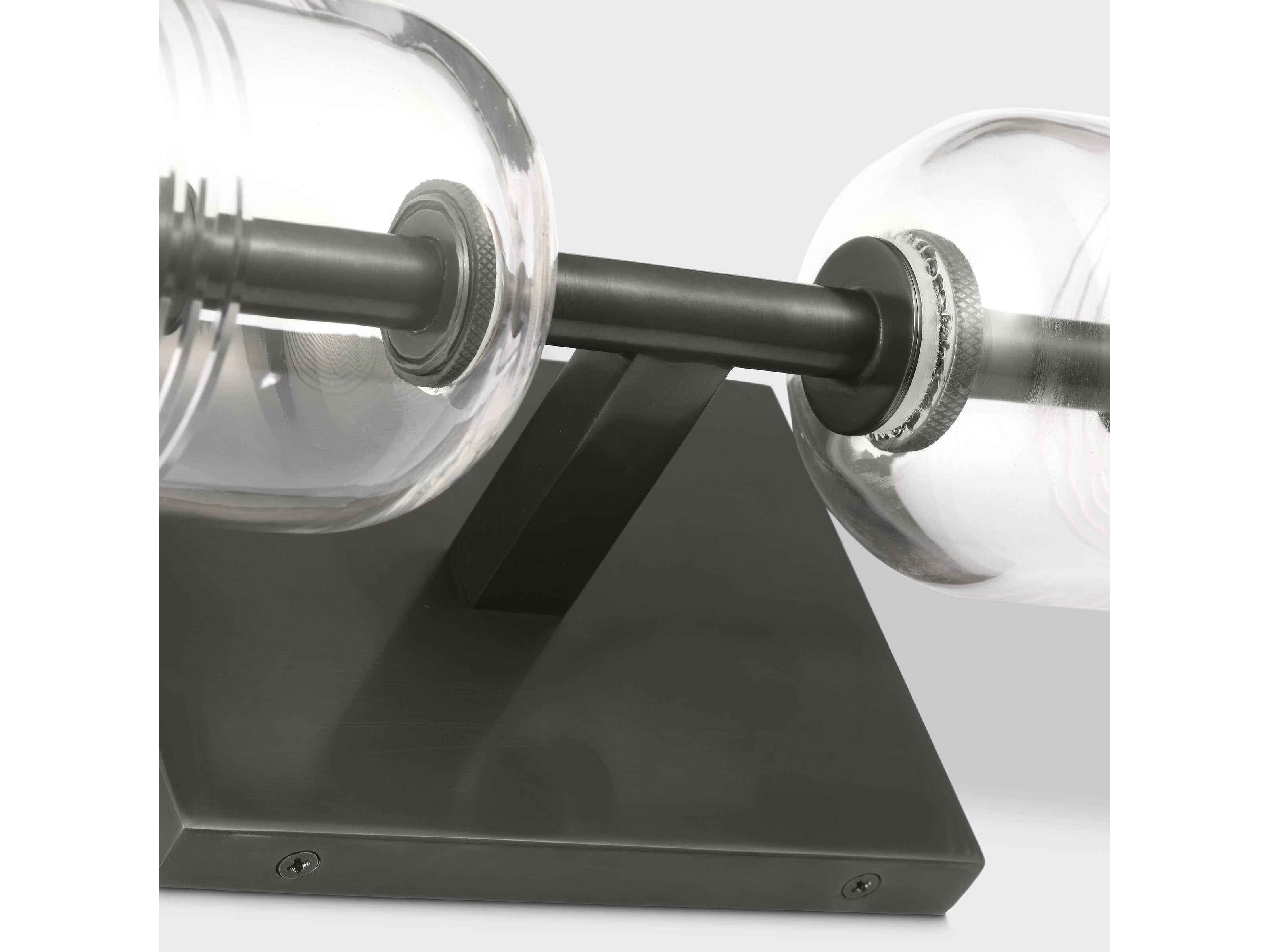 Visual Comfort Modern Leano 2-Light Bronze Vanity Light