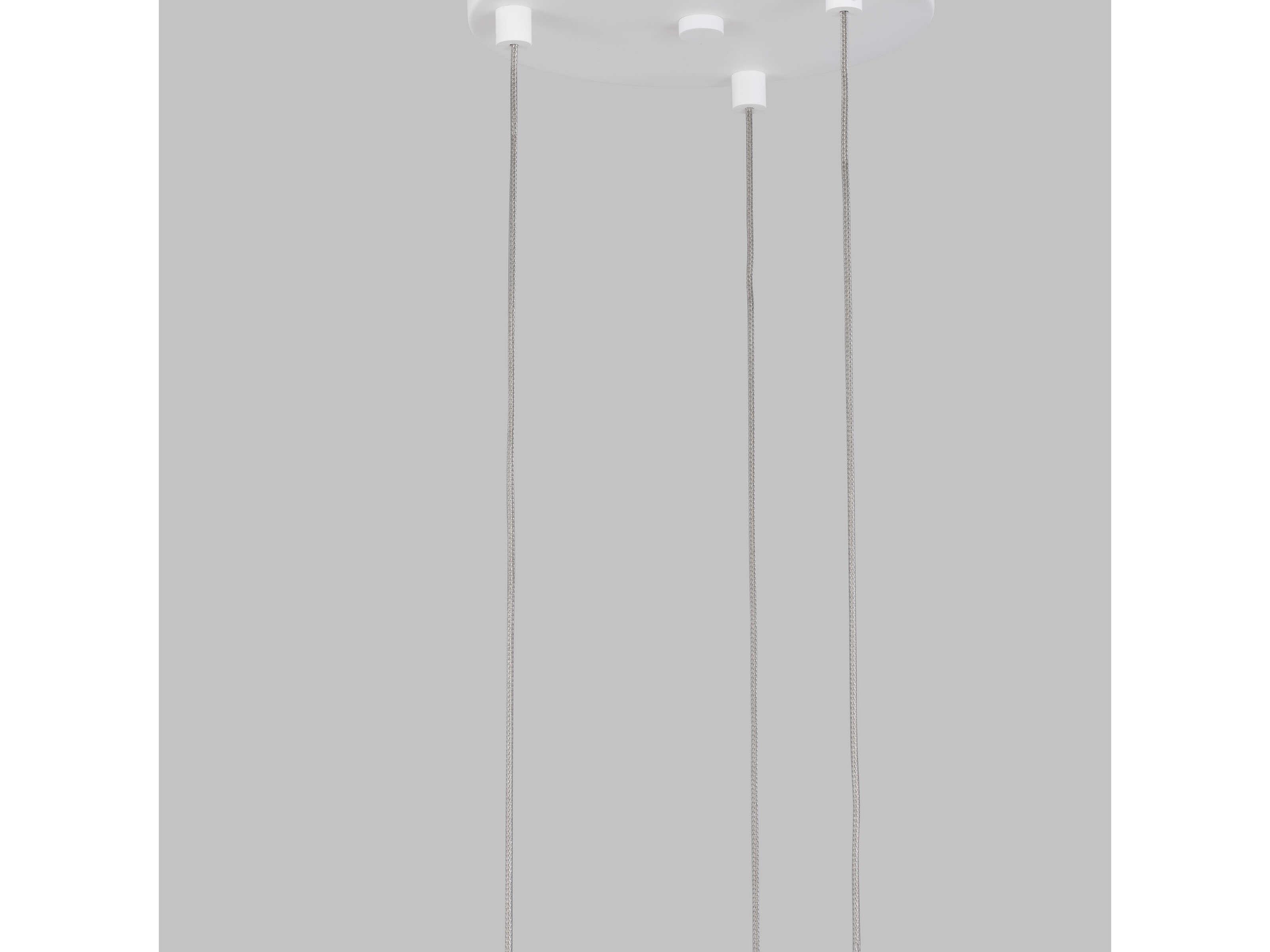 Visual Comfort Modern Fiama 1-Light Satin Nickel Round Pendant