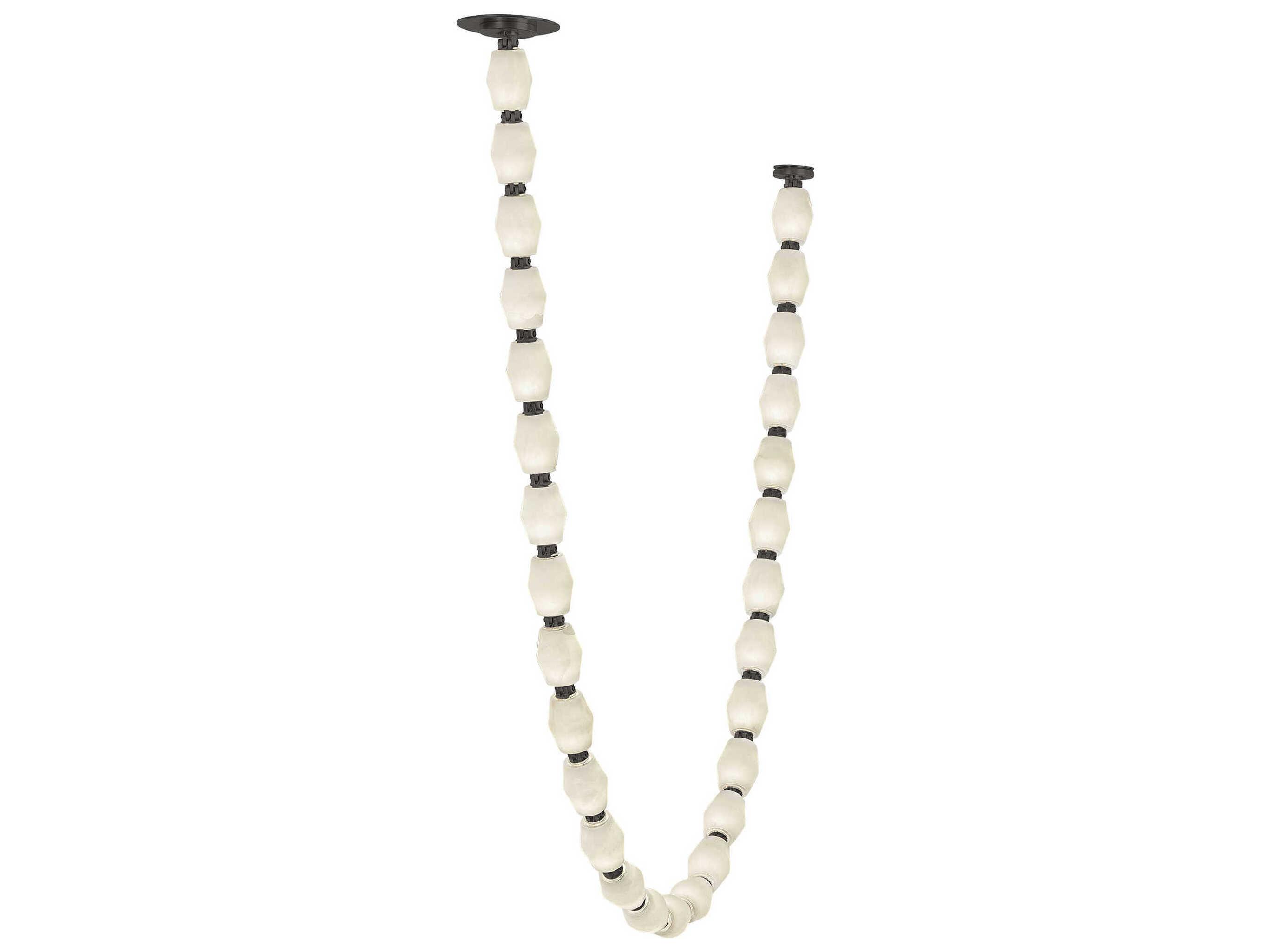 Visual Comfort Modern Collier 1-Light Bronze Linear Chandelier