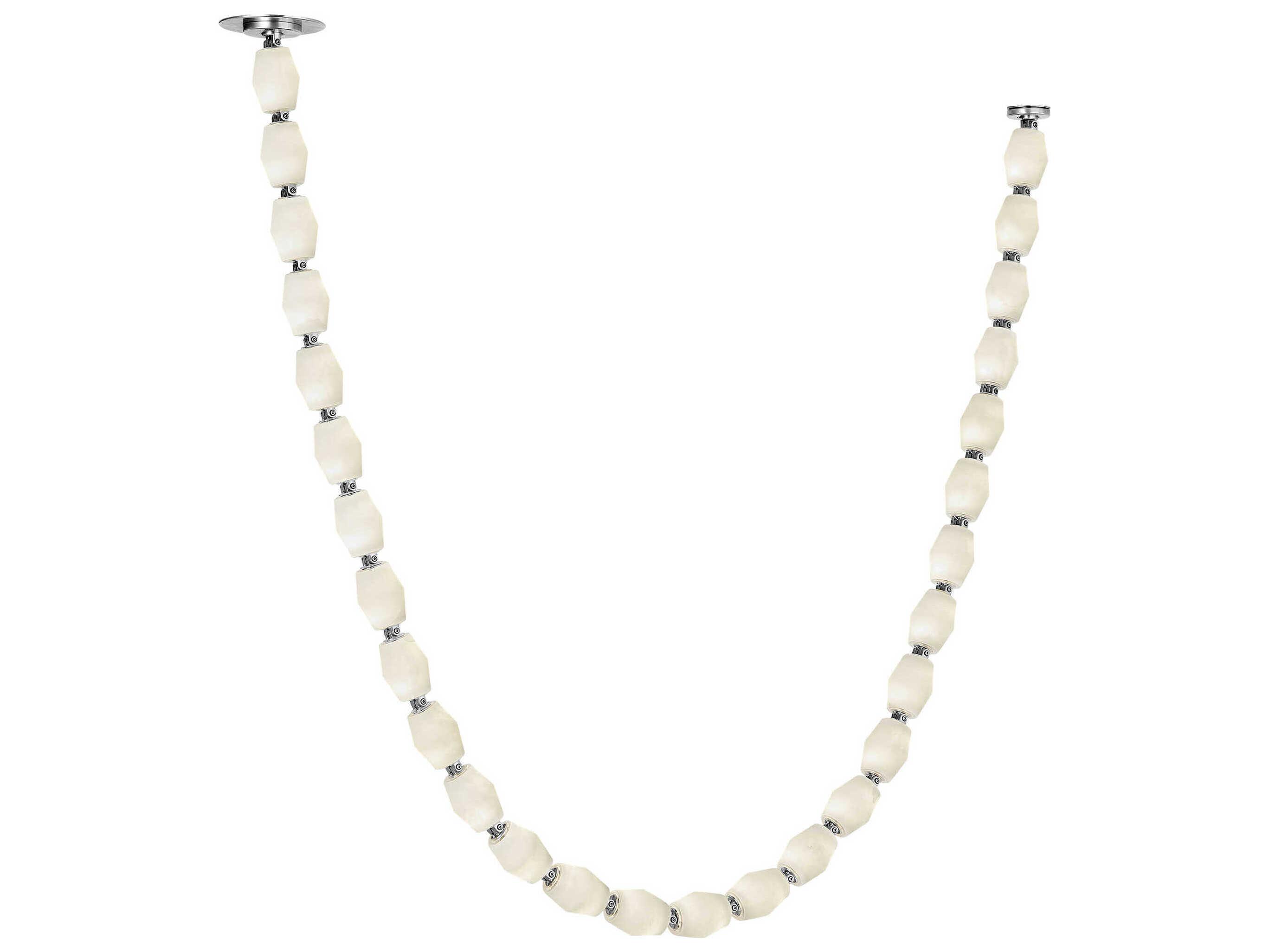 Visual Comfort Modern Collier 1-Light Polished Nickel Linear Chandelier