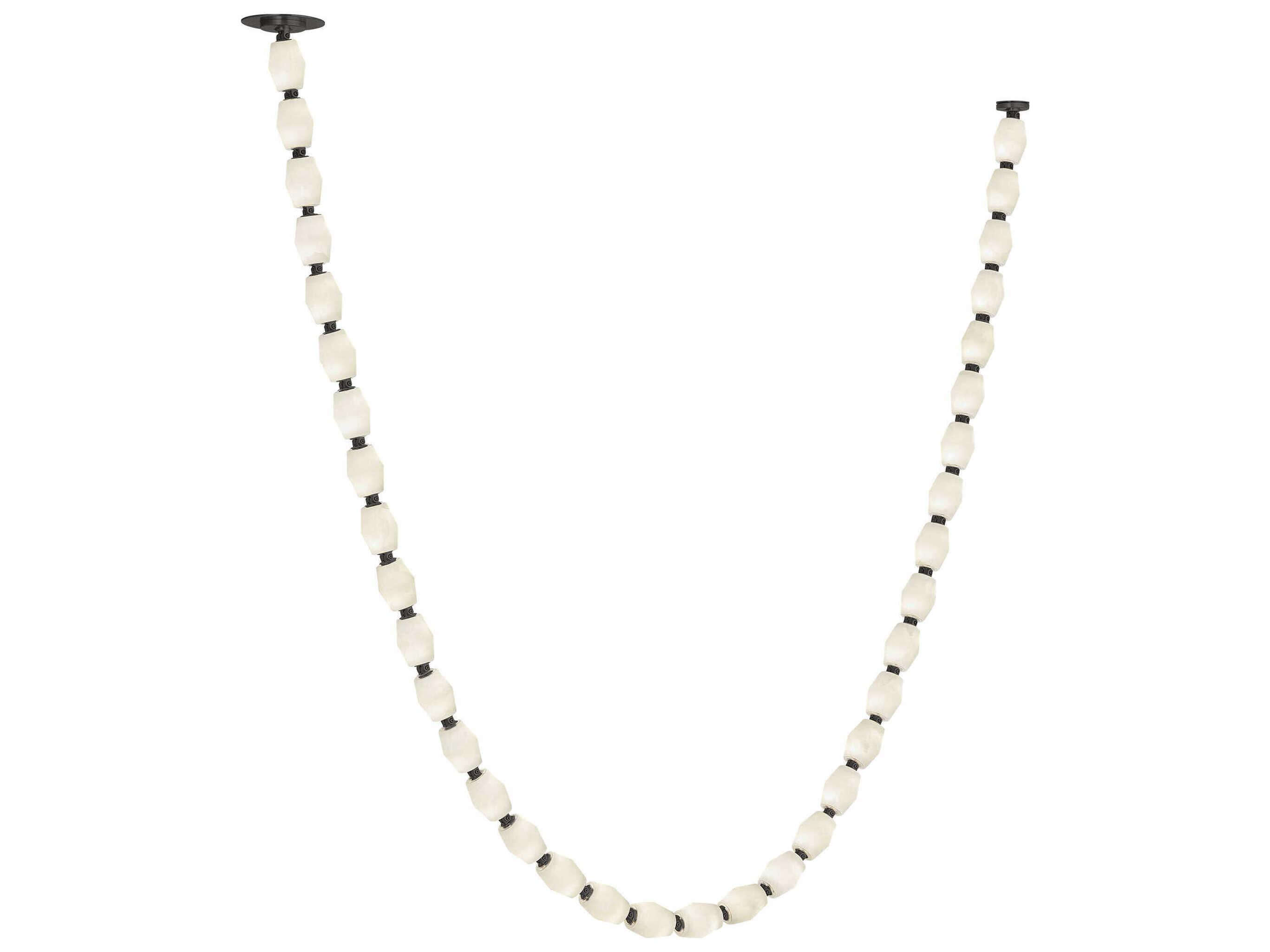 Visual Comfort Modern Collier 1-Light Bronze Linear Chandelier