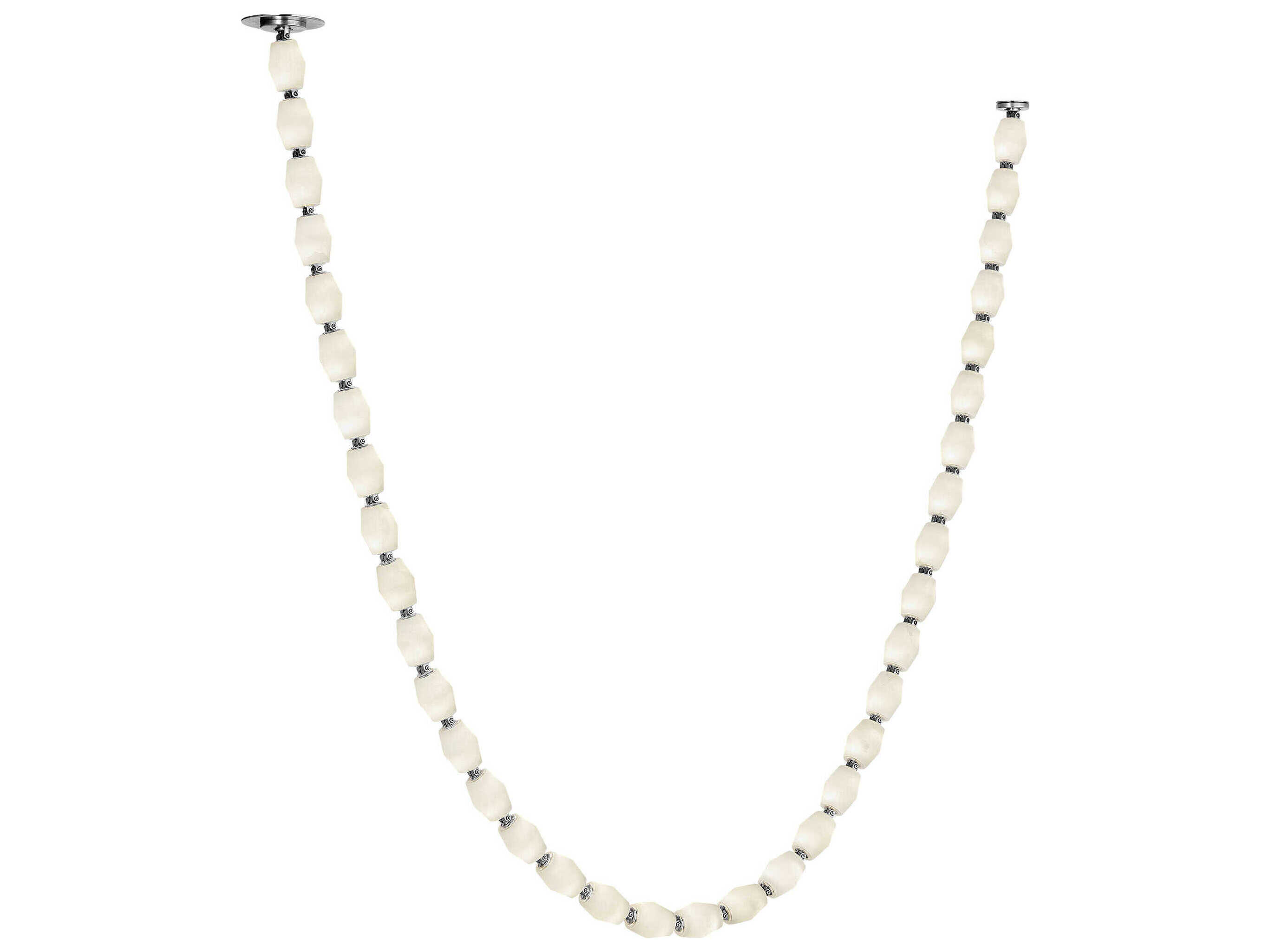 Visual Comfort Modern Collier 1-Light Polished Nickel Linear Chandelier