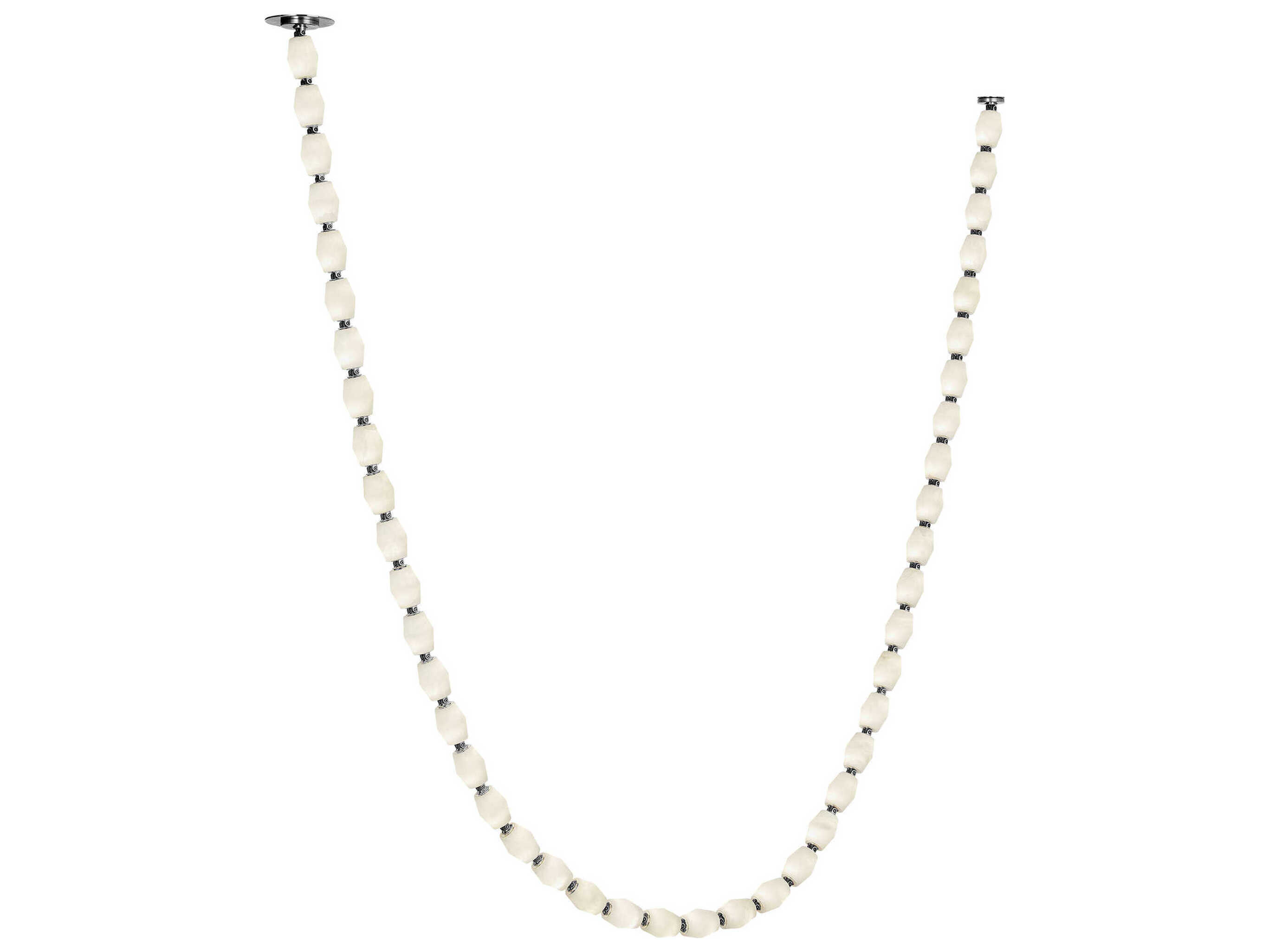 Visual Comfort Modern Collier 1-Light Polished Nickel Linear Chandelier