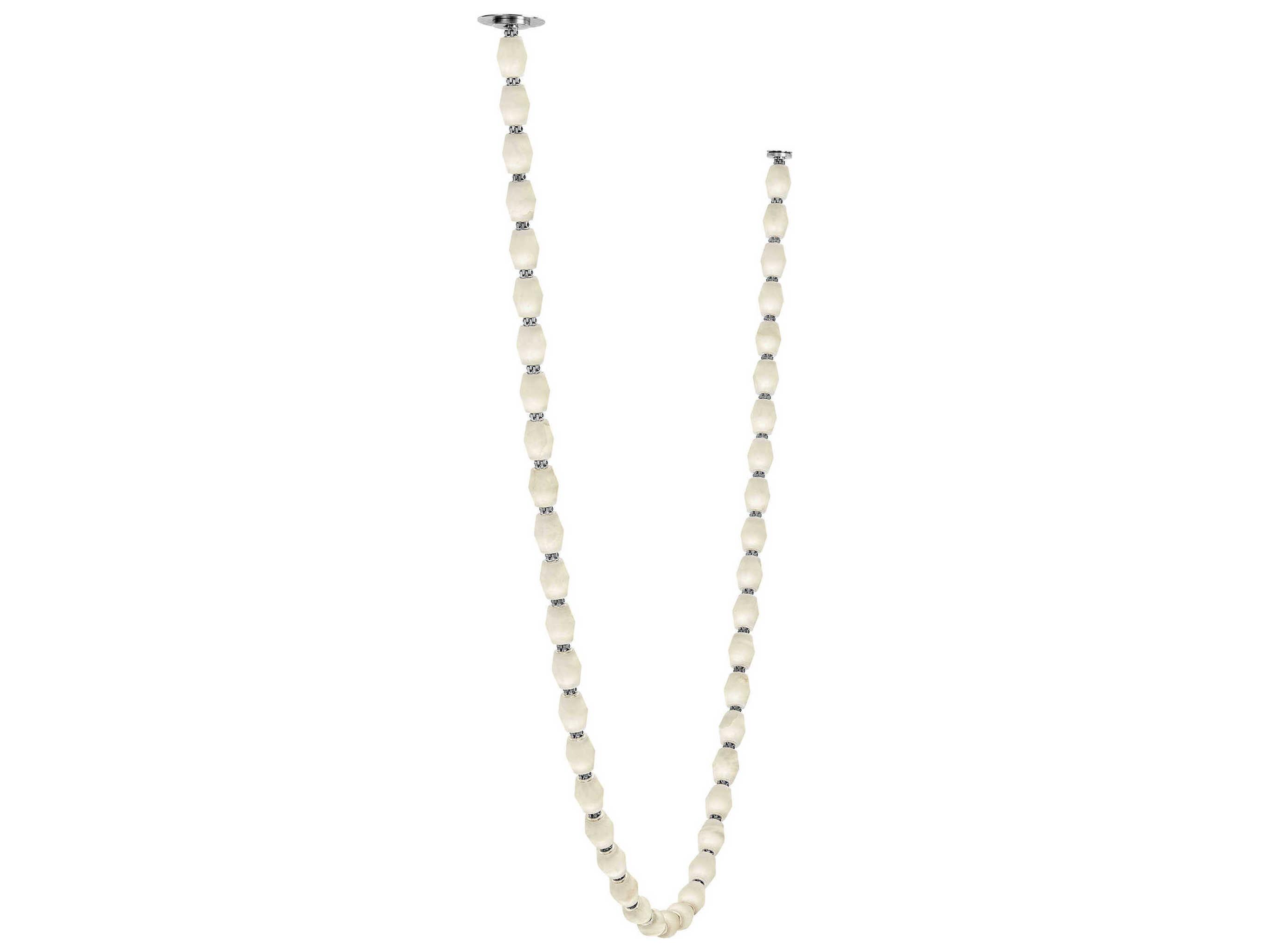 Visual Comfort Modern Collier 1-Light Polished Nickel Linear Chandelier