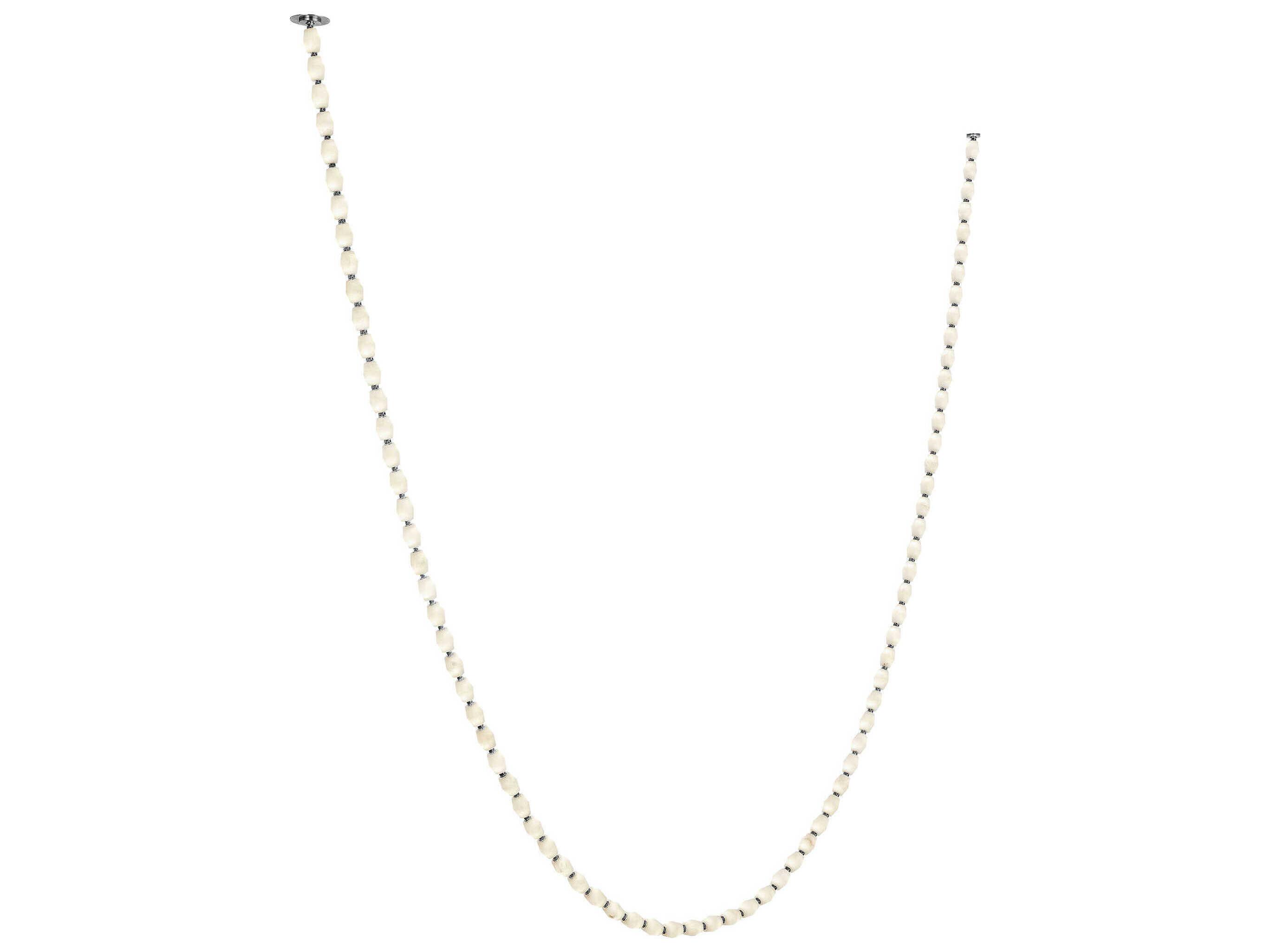 Visual Comfort Modern Collier 1-Light Polished Nickel Linear Chandelier