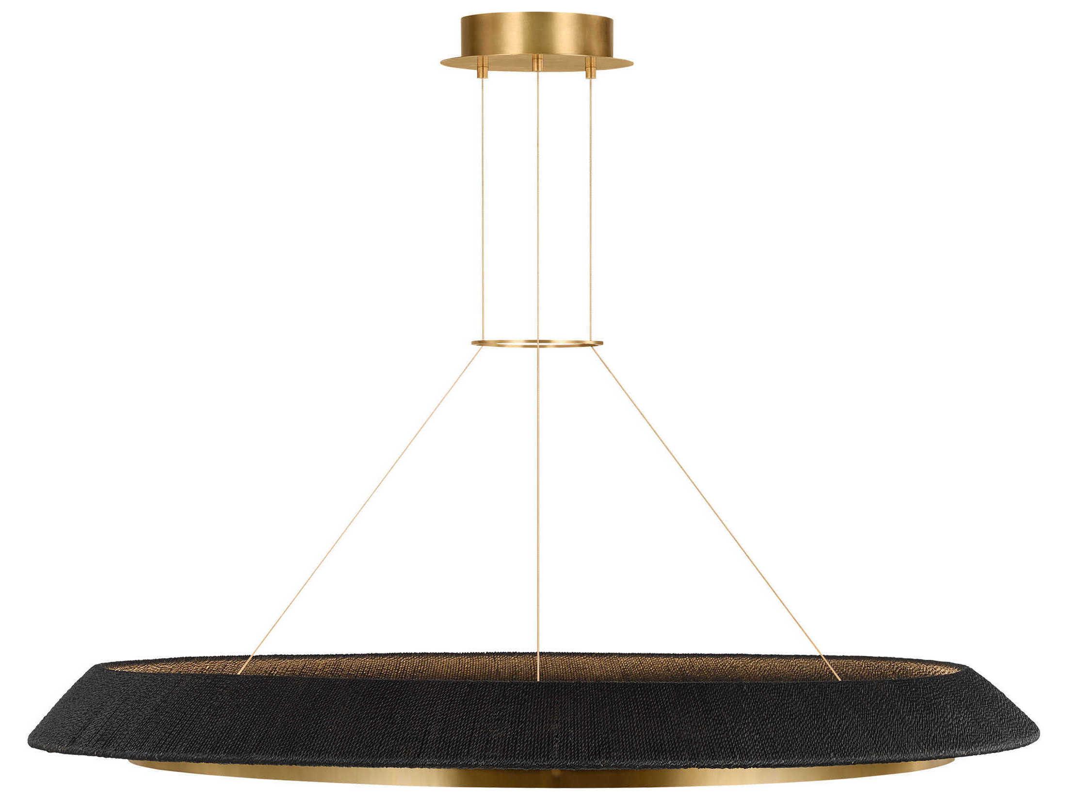 Visual Comfort Modern Noa 1-Light Bronze Washed Black Pendant