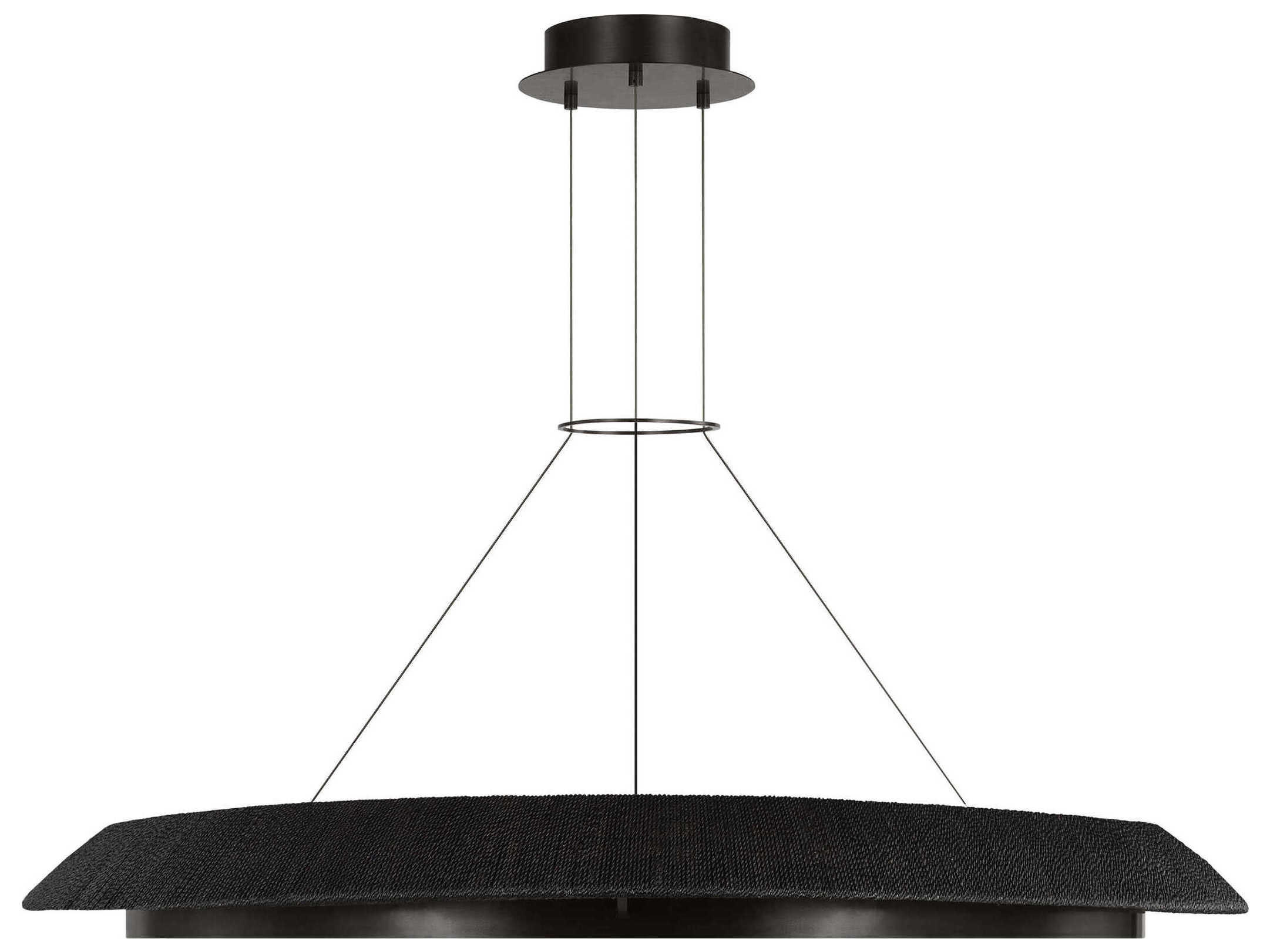 Visual Comfort Modern Noa 1-Light Bronze Washed Black Pendant