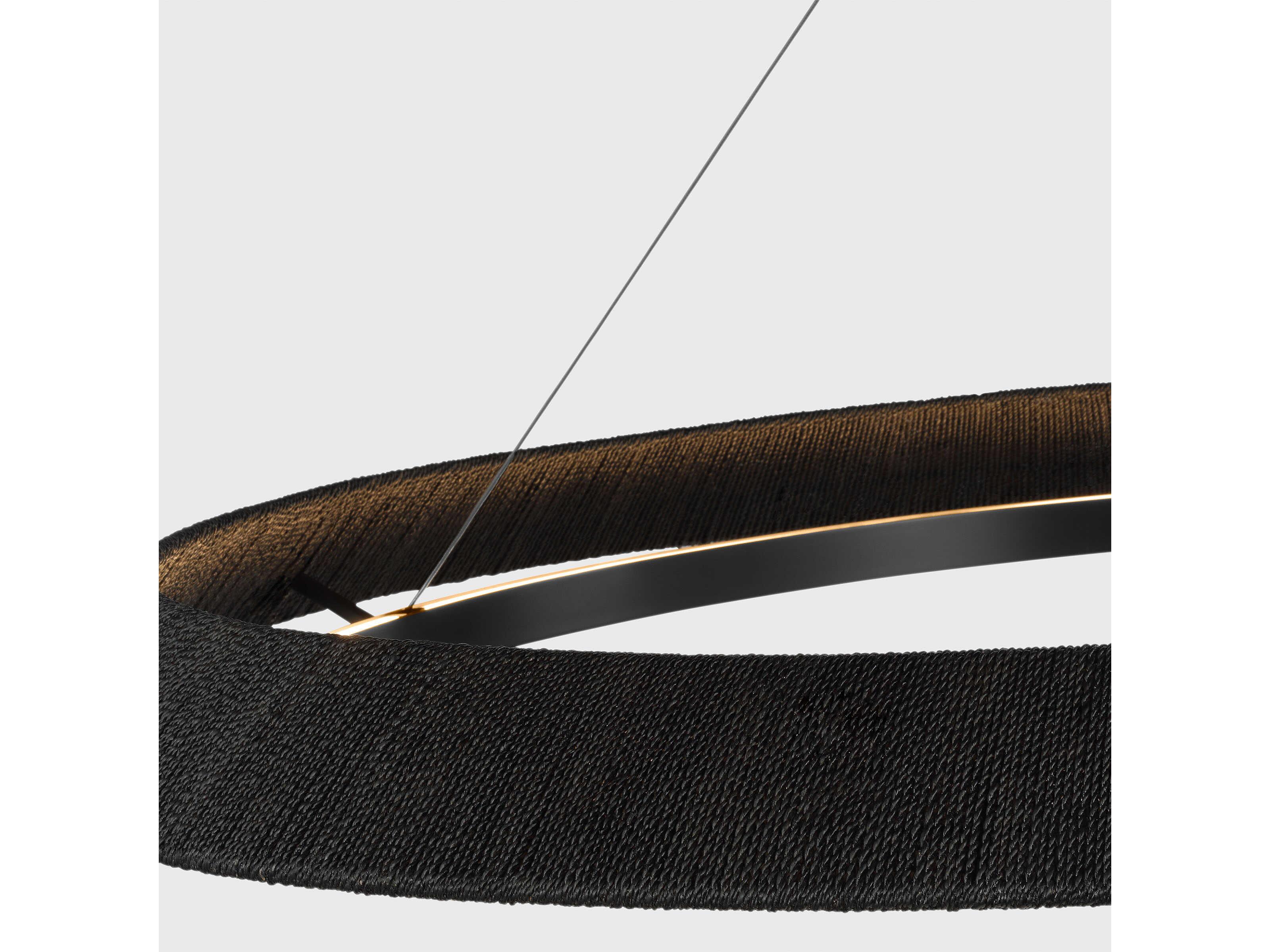 Visual Comfort Modern Noa 1-Light Bronze Washed Black Pendant