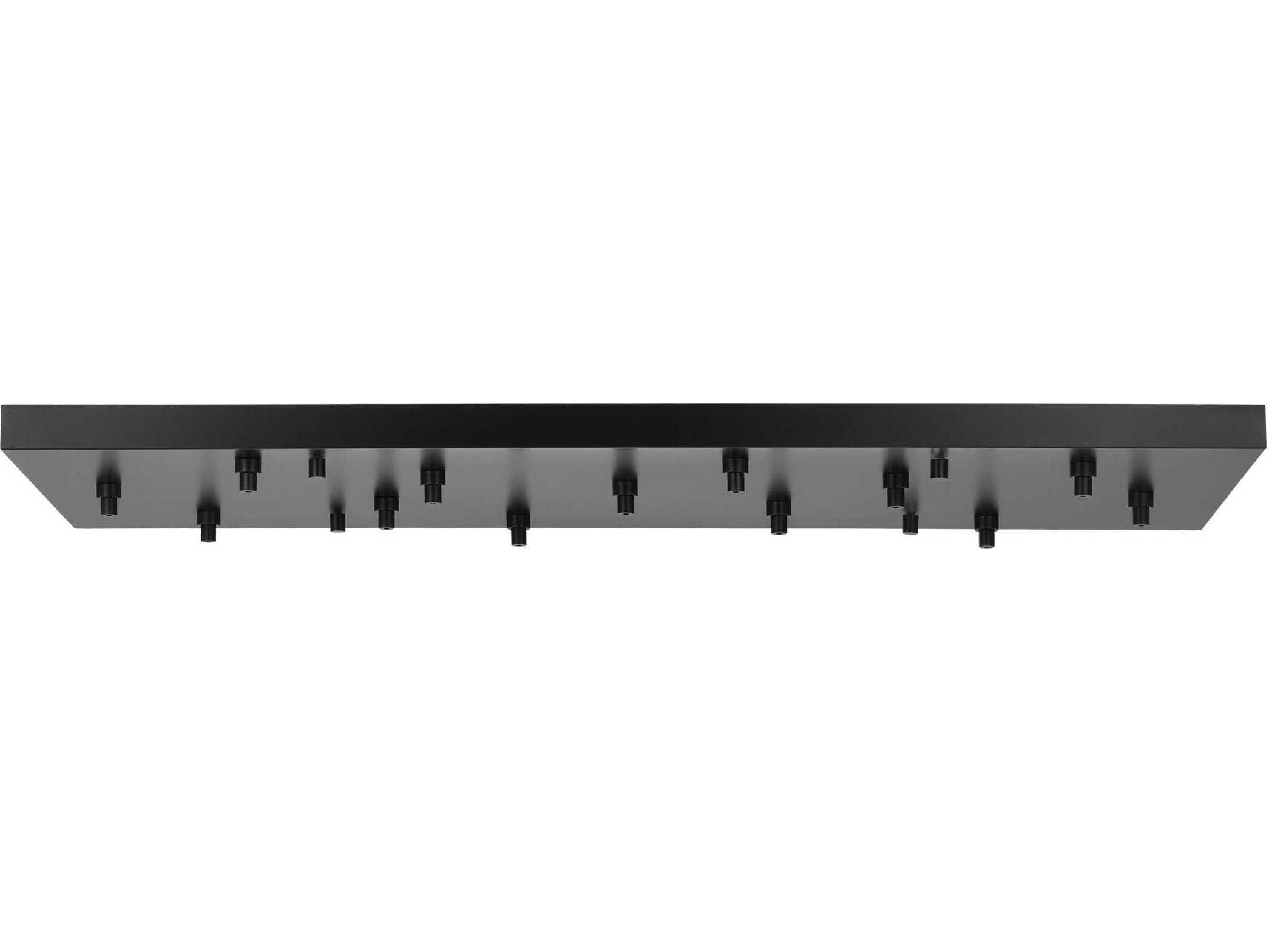Visual Comfort Modern Multiport Nightshade Black 13-Light Mount