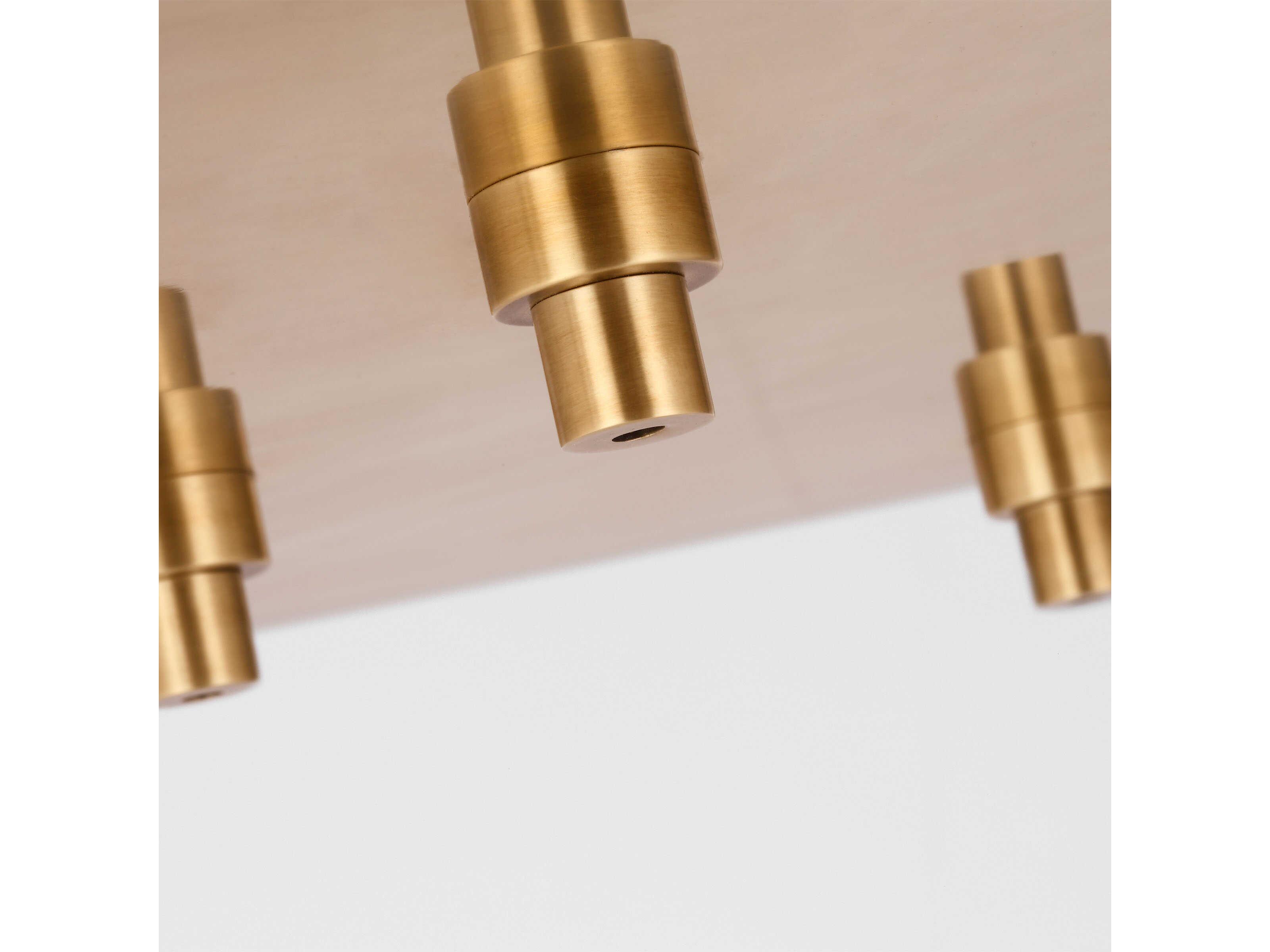 Visual Comfort Modern Multiport Hand Rubbed Antique Brass 13-Light Mount