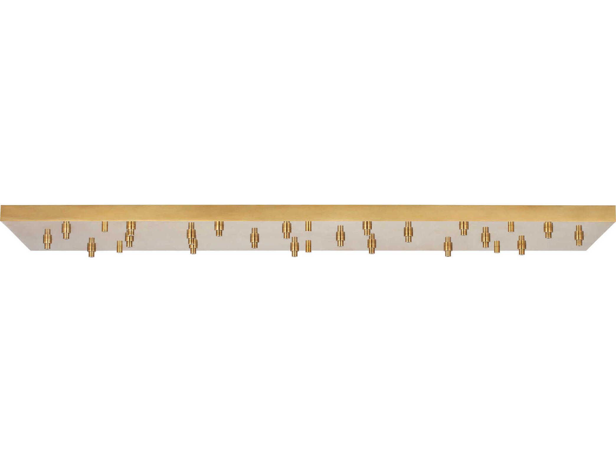 Visual Comfort Modern Multiport Hand Rubbed Antique Brass 21-Light Mount