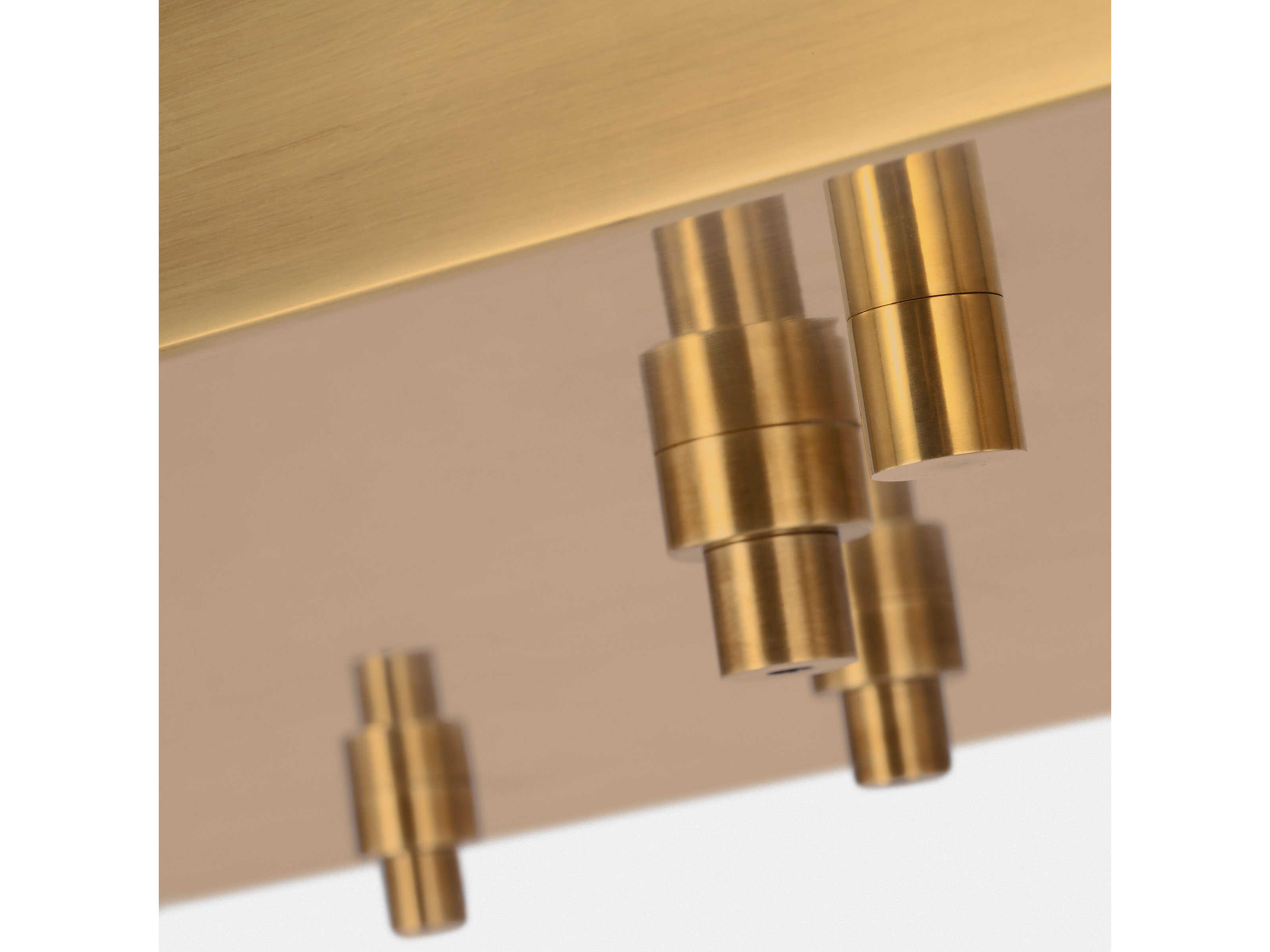 Visual Comfort Modern Multiport Hand Rubbed Antique Brass 21-Light Mount