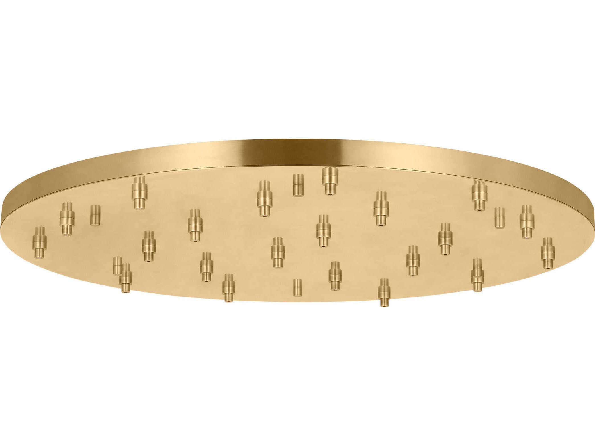 Visual Comfort Modern Multiport Hand Rubbed Antique Brass 21-Light Mount